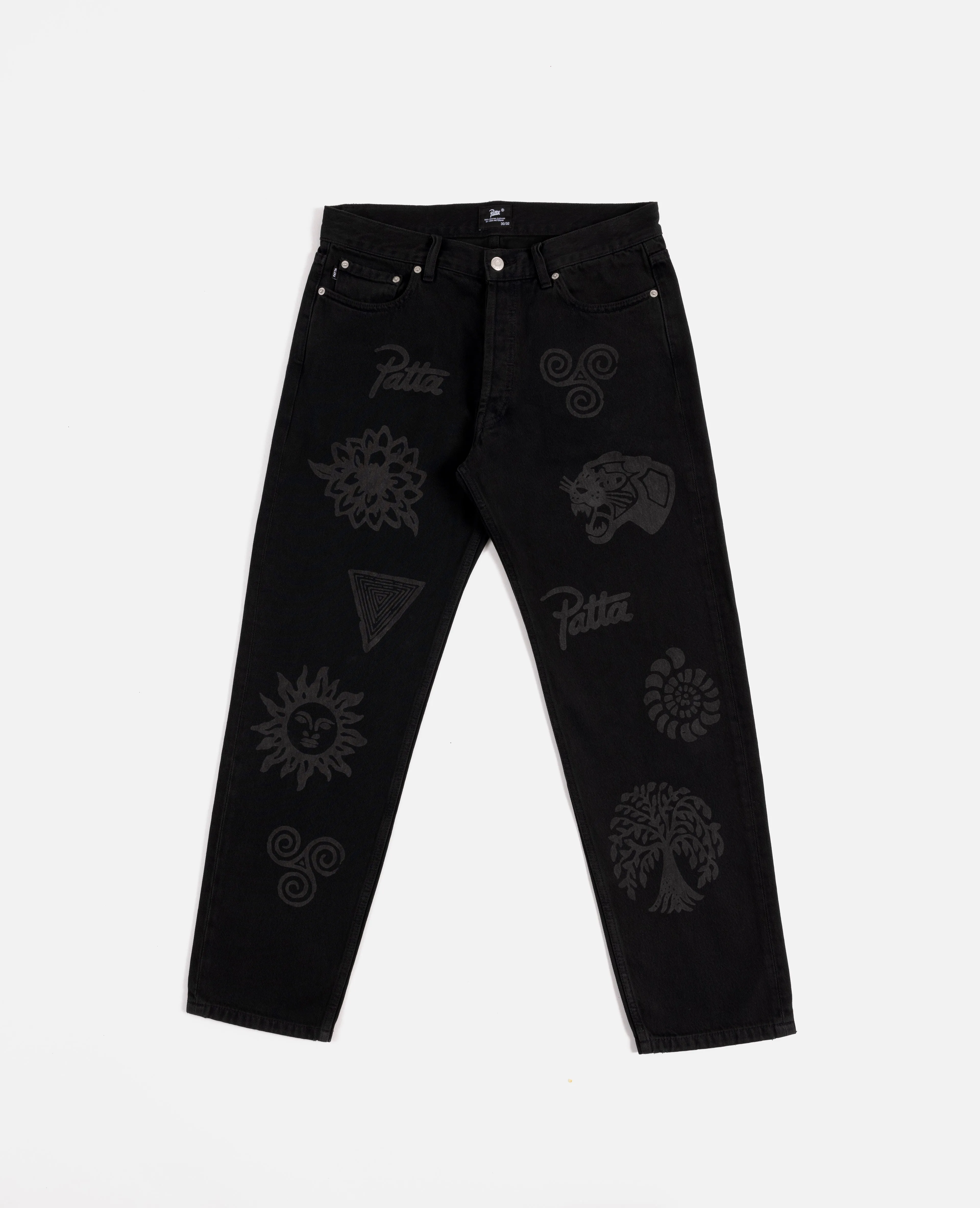 Patta Hope Love Peace Denim Pants (Black) sold by Patta product image thumbnail 4