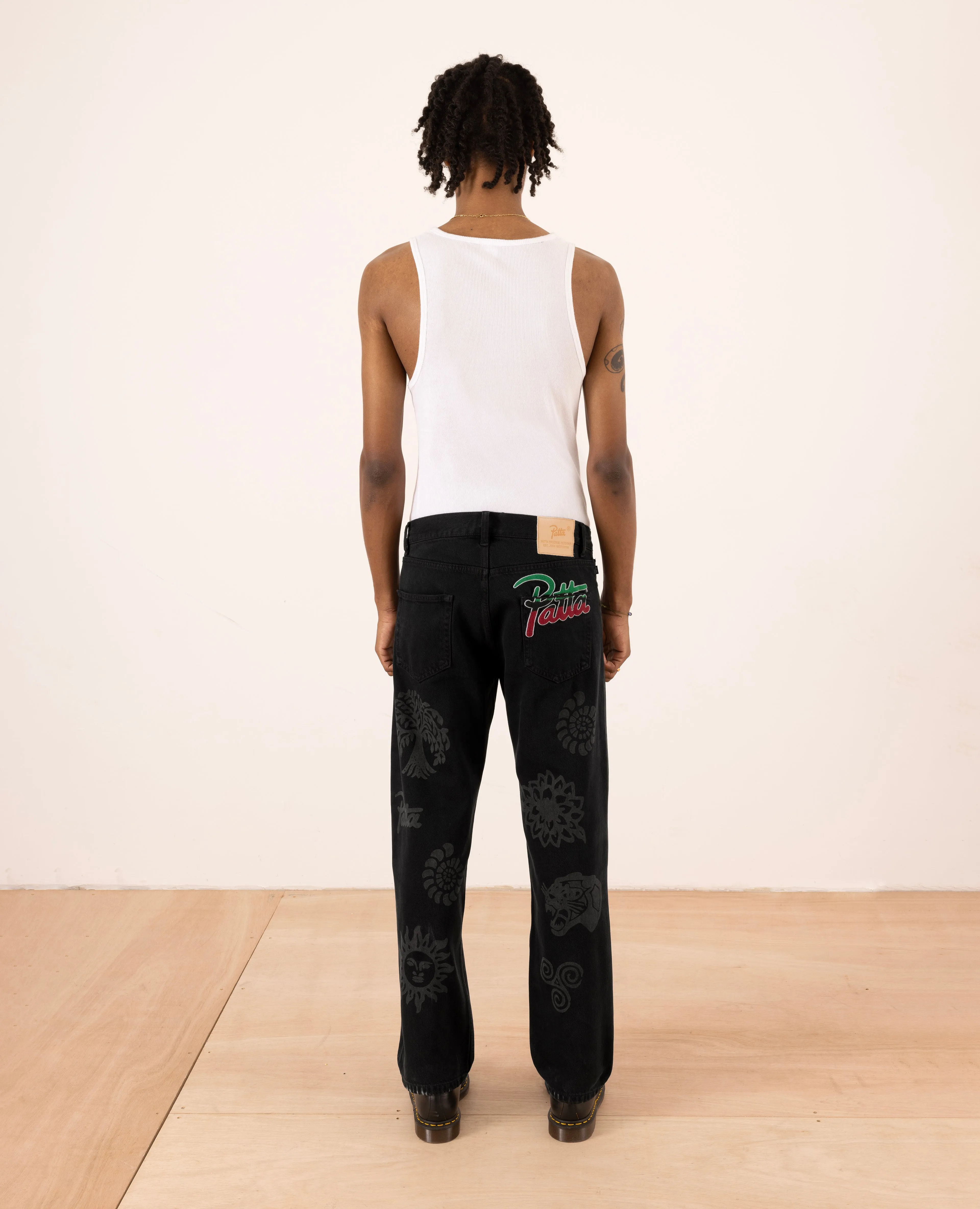 Patta Hope Love Peace Denim Pants (Black) sold by Patta product image thumbnail 3