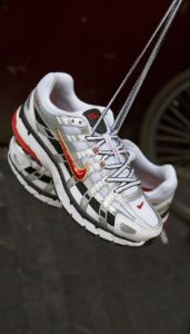 Nike WMNS P-6000 (White/Varsity Red-Mtlc Platinum) sold by Patta