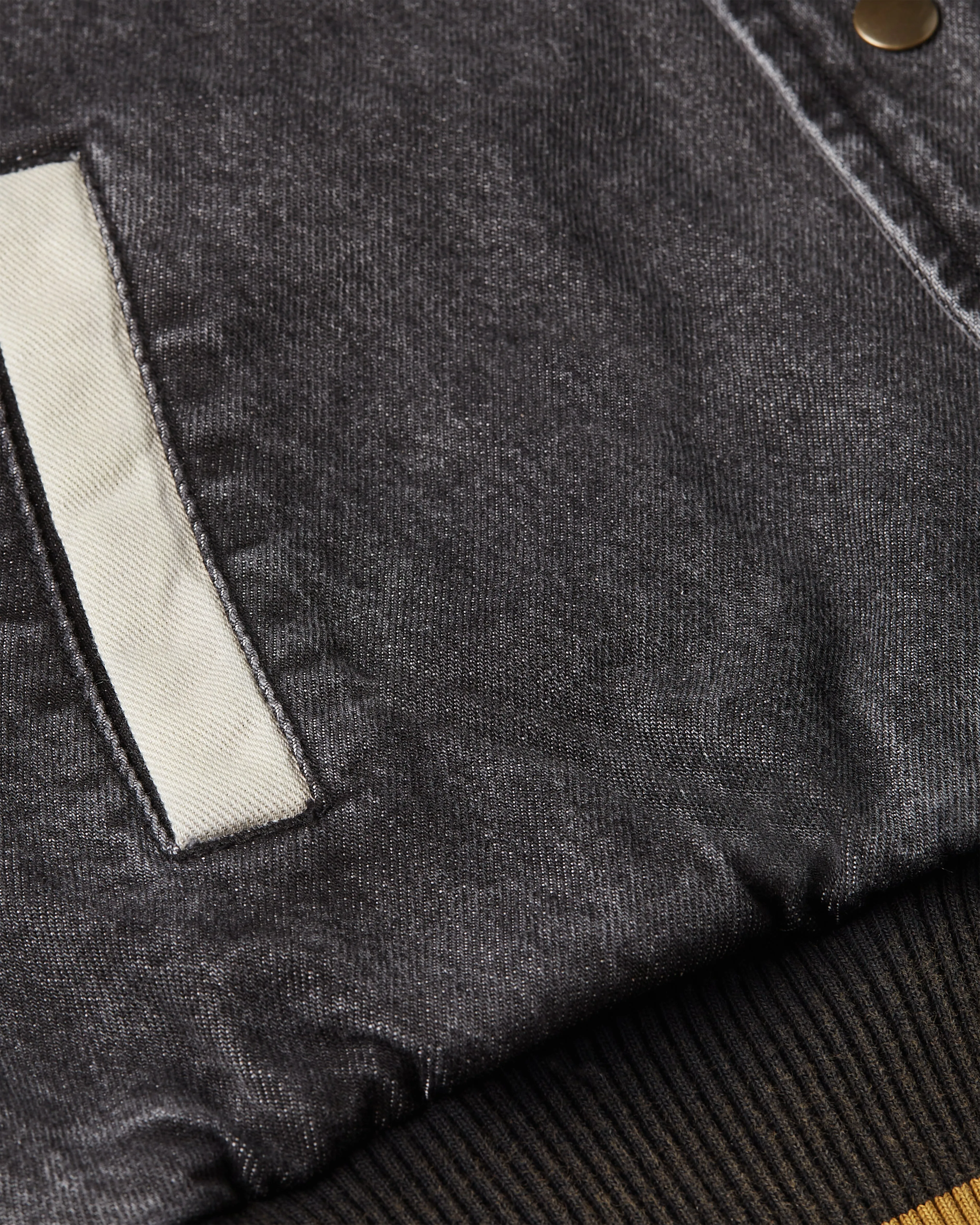 Patta ×  Jeans / Varsity Jacket Patta - Homerun Denim Varsity Jacket (Black) – MILK STORE