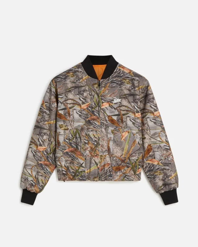 Patta Nature Print Reversible Canvas Bomber Jacket sold by Patta
