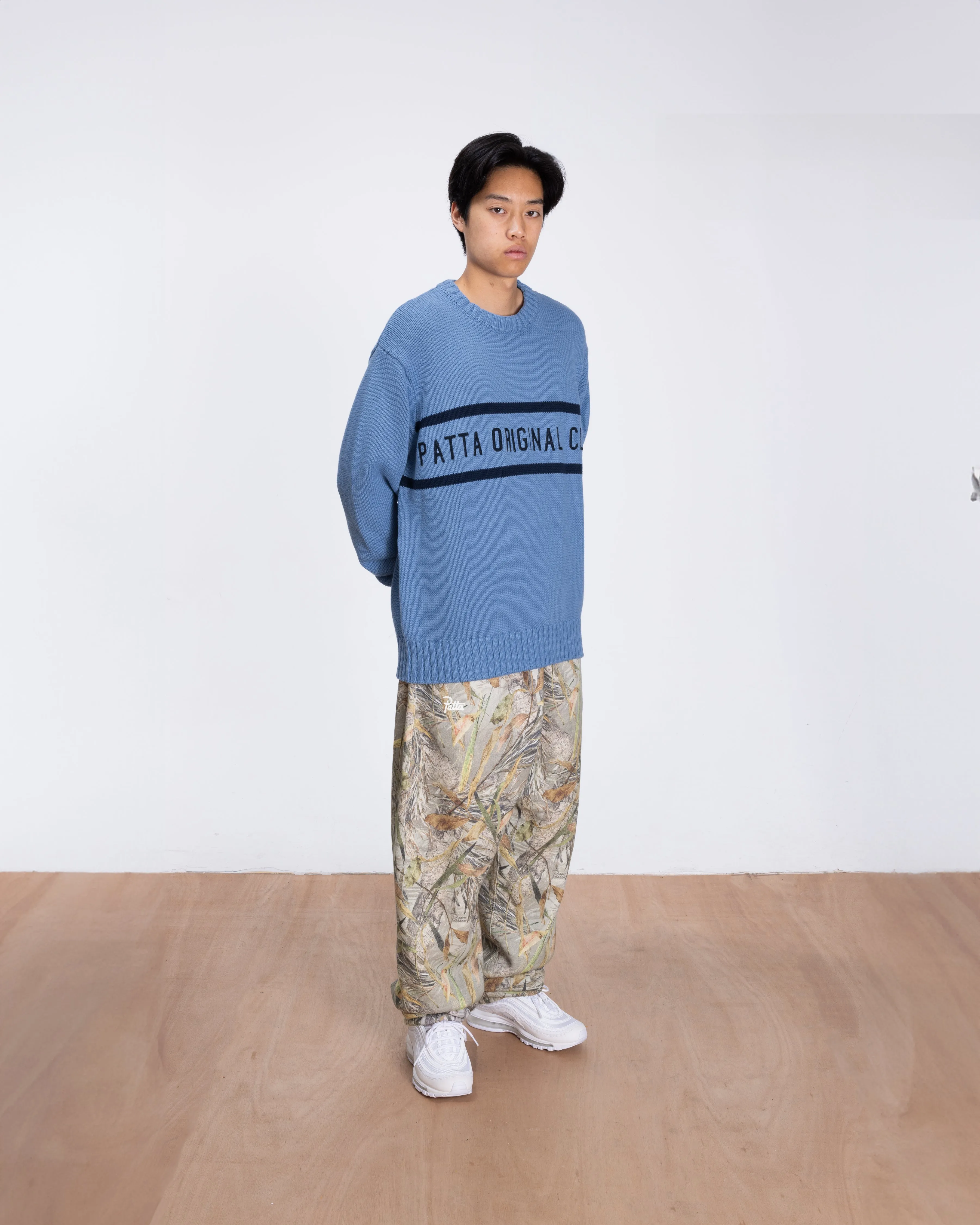 Patta Original Clothing Knitted Jumper (Dusty Blue) sold by Patta product image thumbnail 2