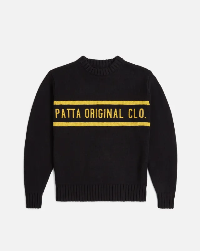 Patta Original Clothing Knitted Jumper (Black) sold by Patta