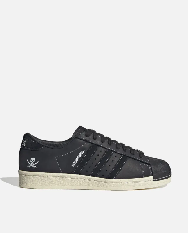 adidas Superstar x Neighborhood (Core Black/Core Black /Cloud White) sold by Patta