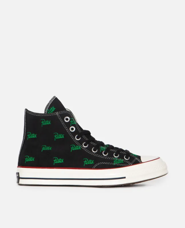 Patta x Converse Chuck 70 Hi (Black/Jolly Green) sold by Patta