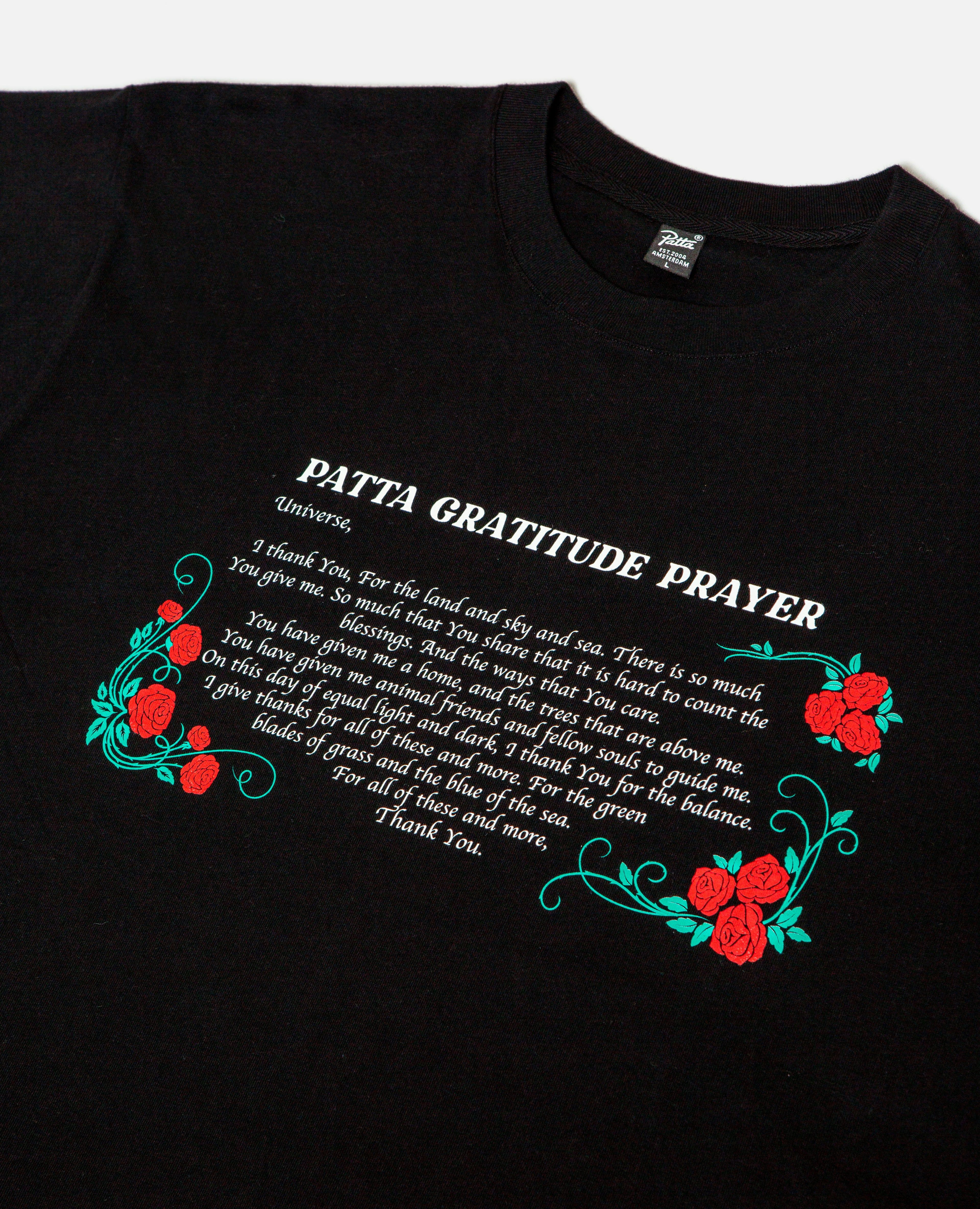 Patta Prayer T-Shirt (Black) sold by Patta product image thumbnail 3