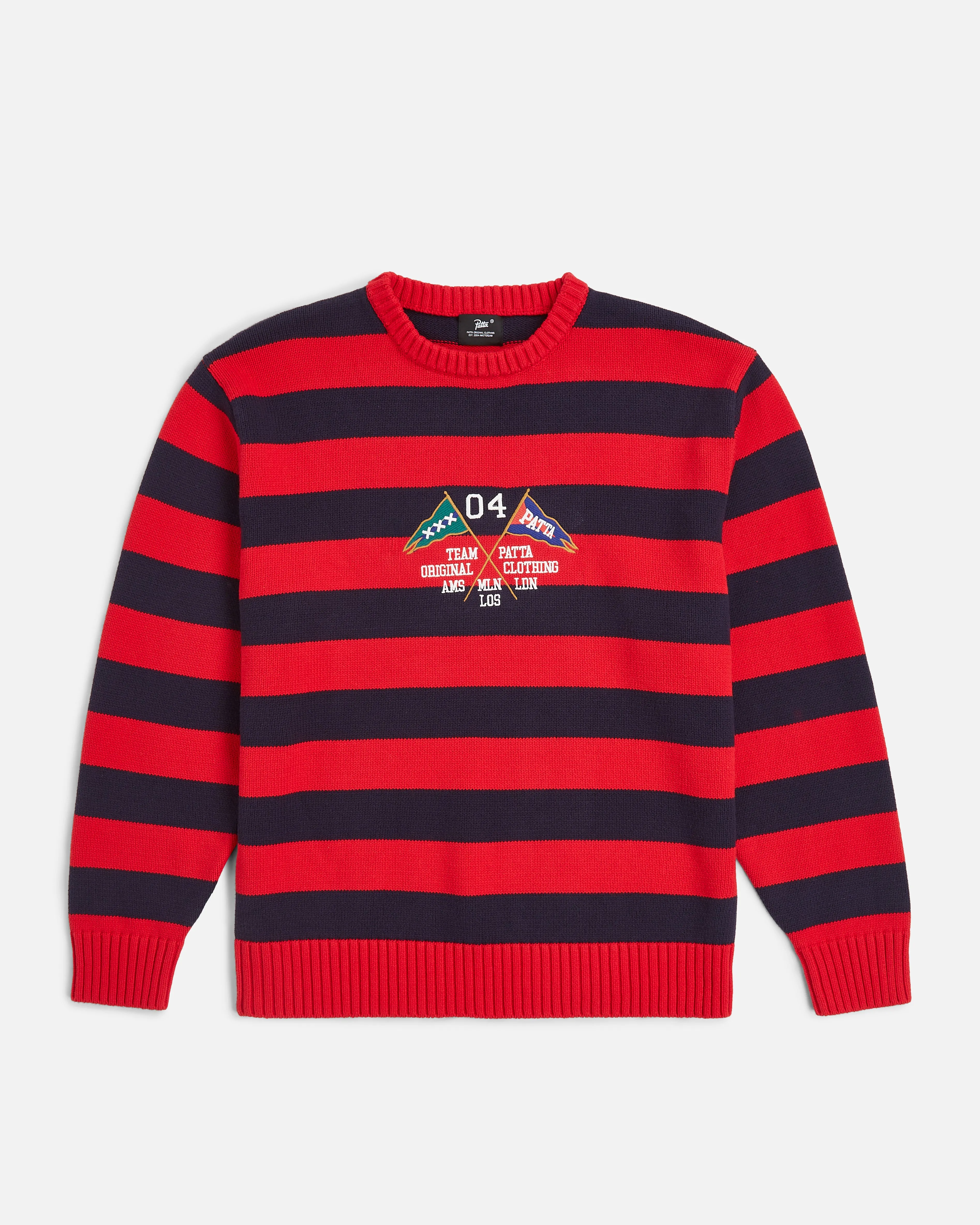 Patta Striped Flag Knitted Sweater (Multi) sold by Patta