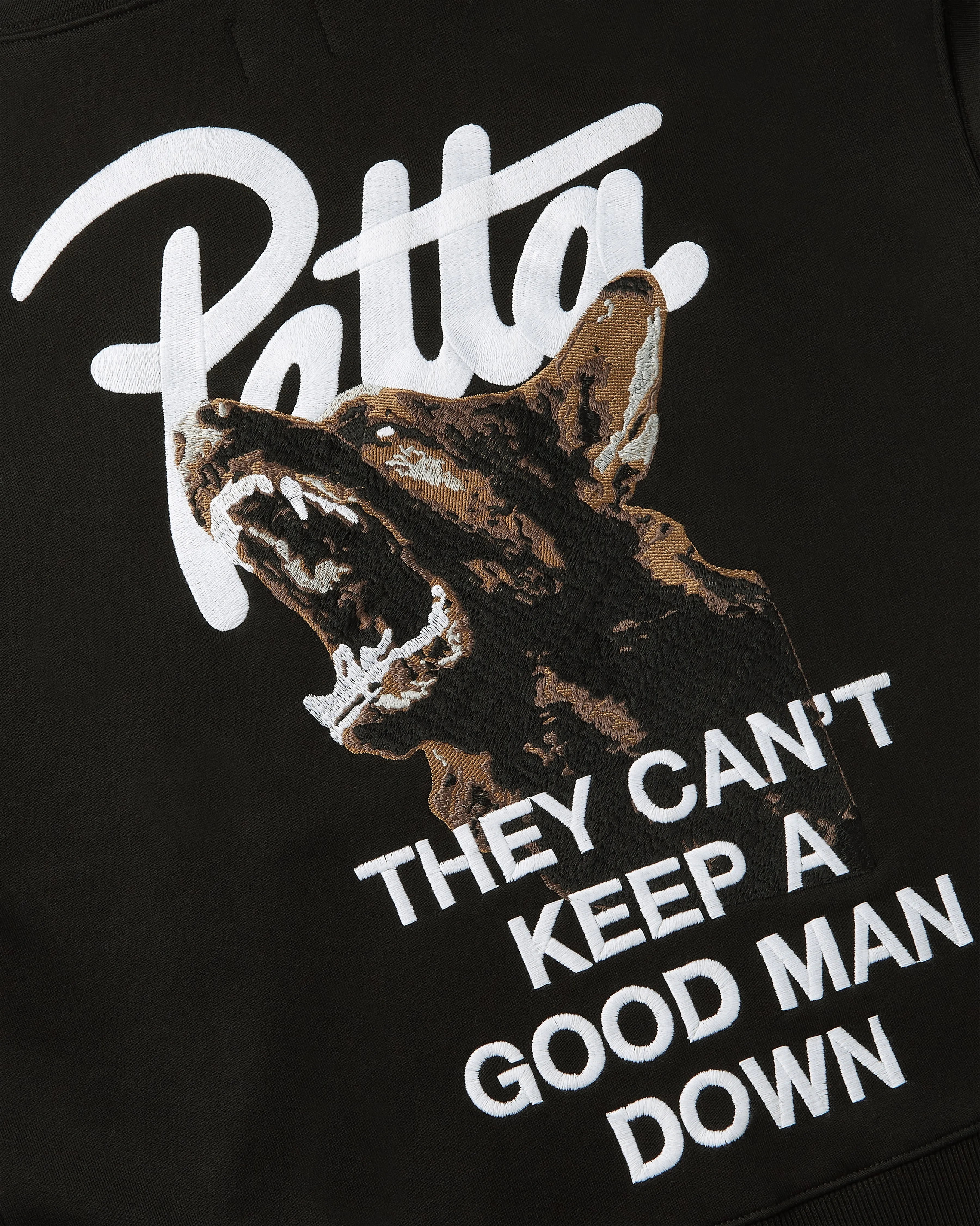 Patta Bark Boxy Hooded Sweater (Black) sold by Patta product image thumbnail 5