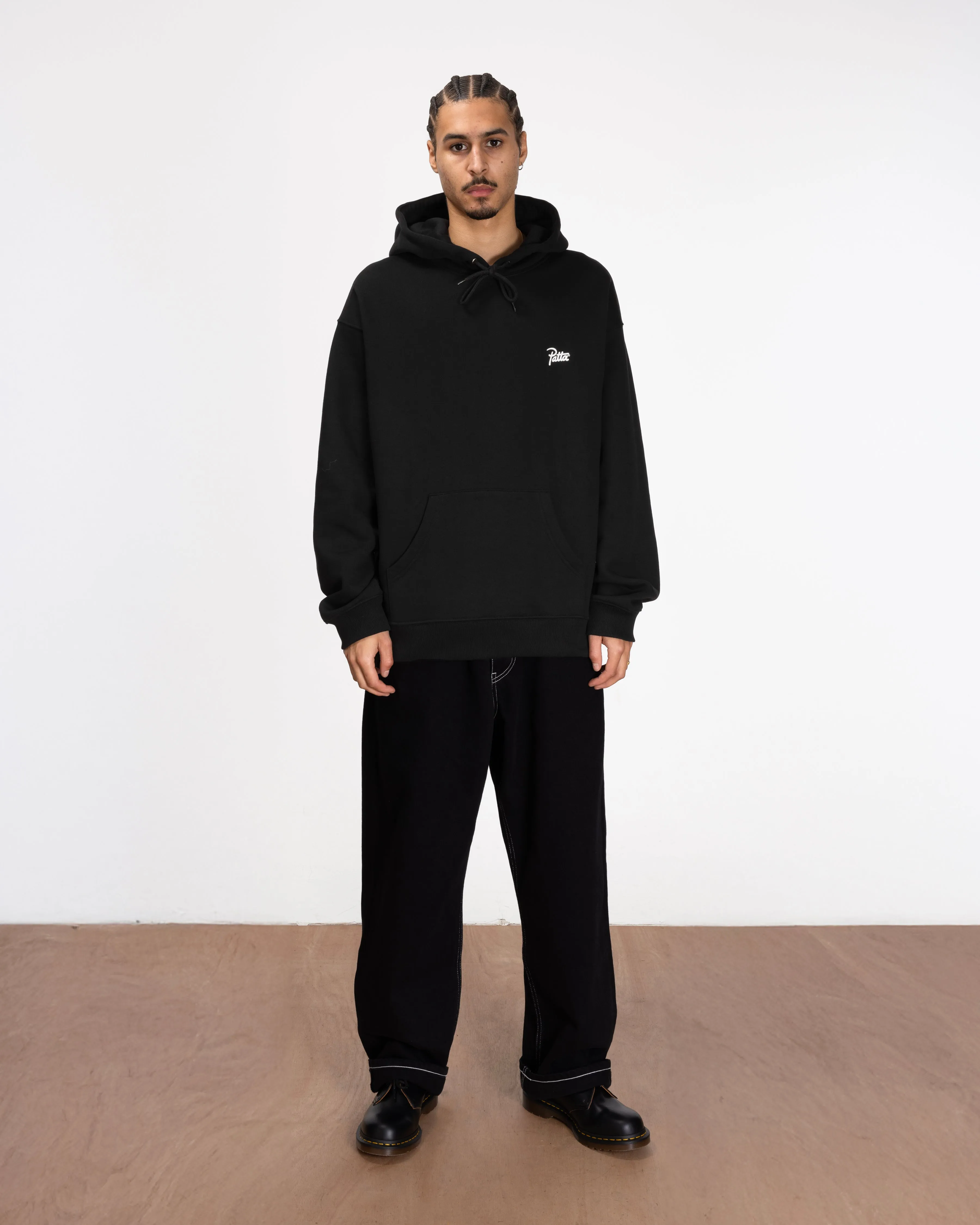 Patta Bark Boxy Hooded Sweater (Black) sold by Patta product image thumbnail 3