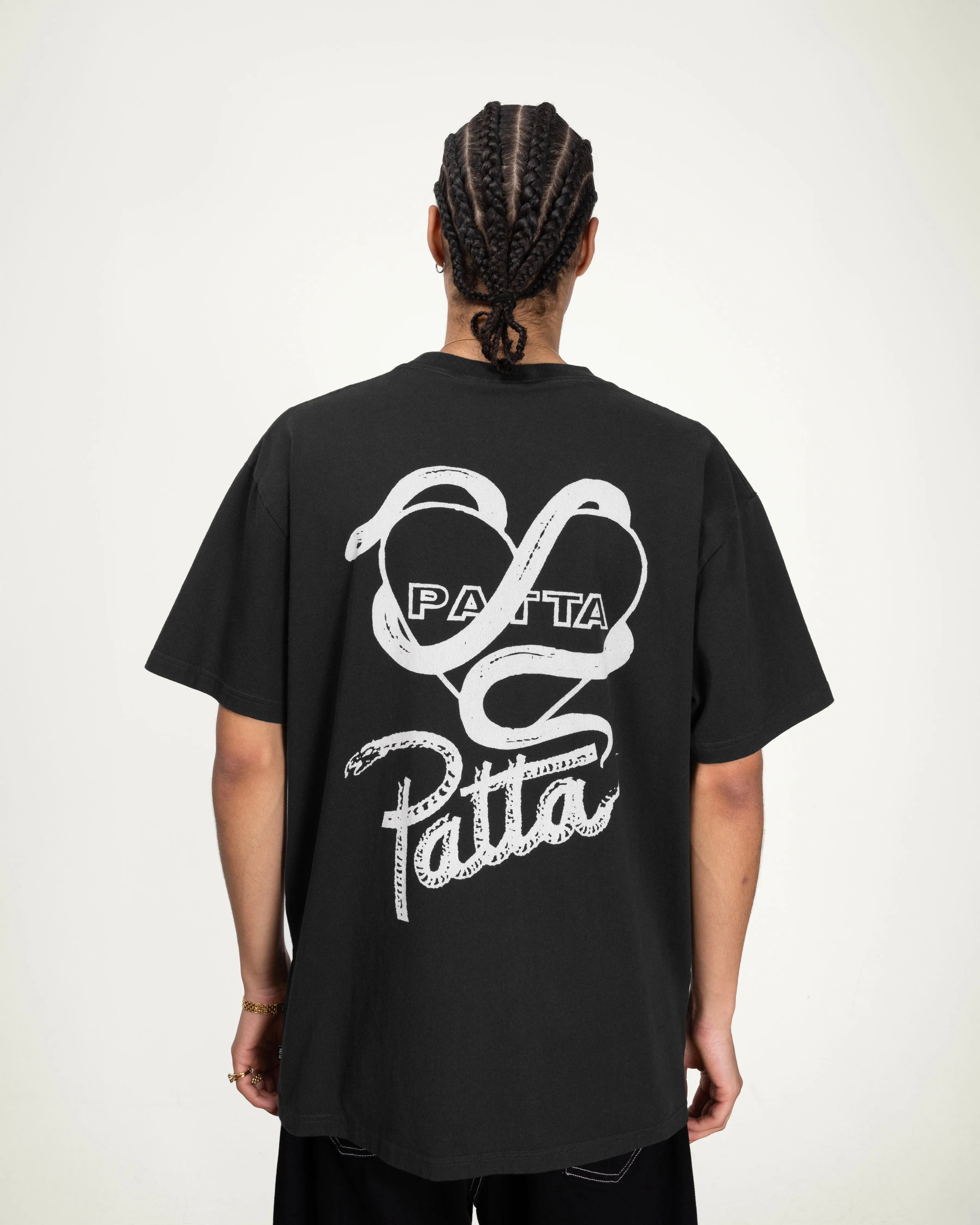 Patta Snake Heart T-Shirt (Moonless Night) sold by Patta product image thumbnail 4