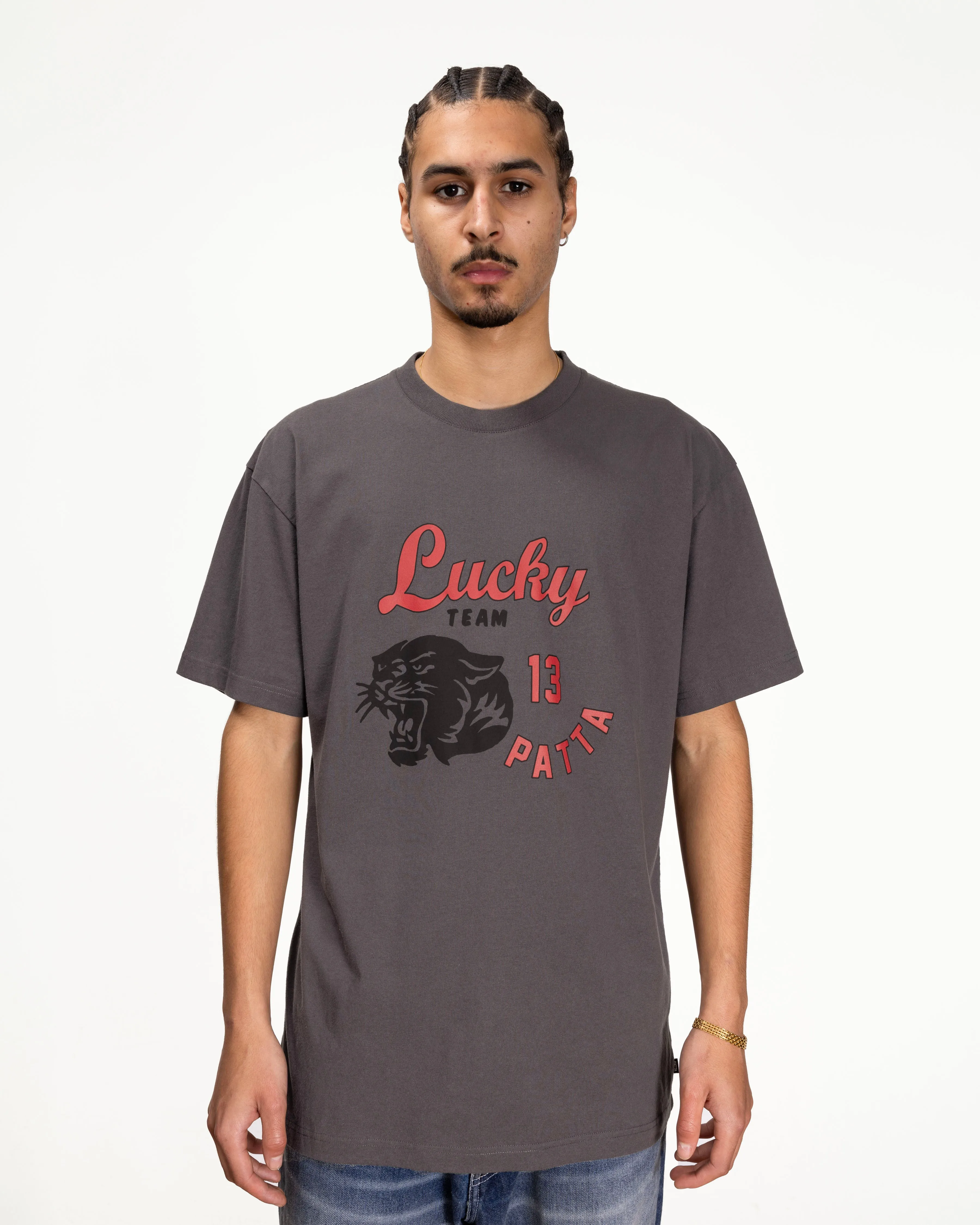 Patta Lucky Team T-Shirt (Forged Iron) sold by Patta product image thumbnail 4