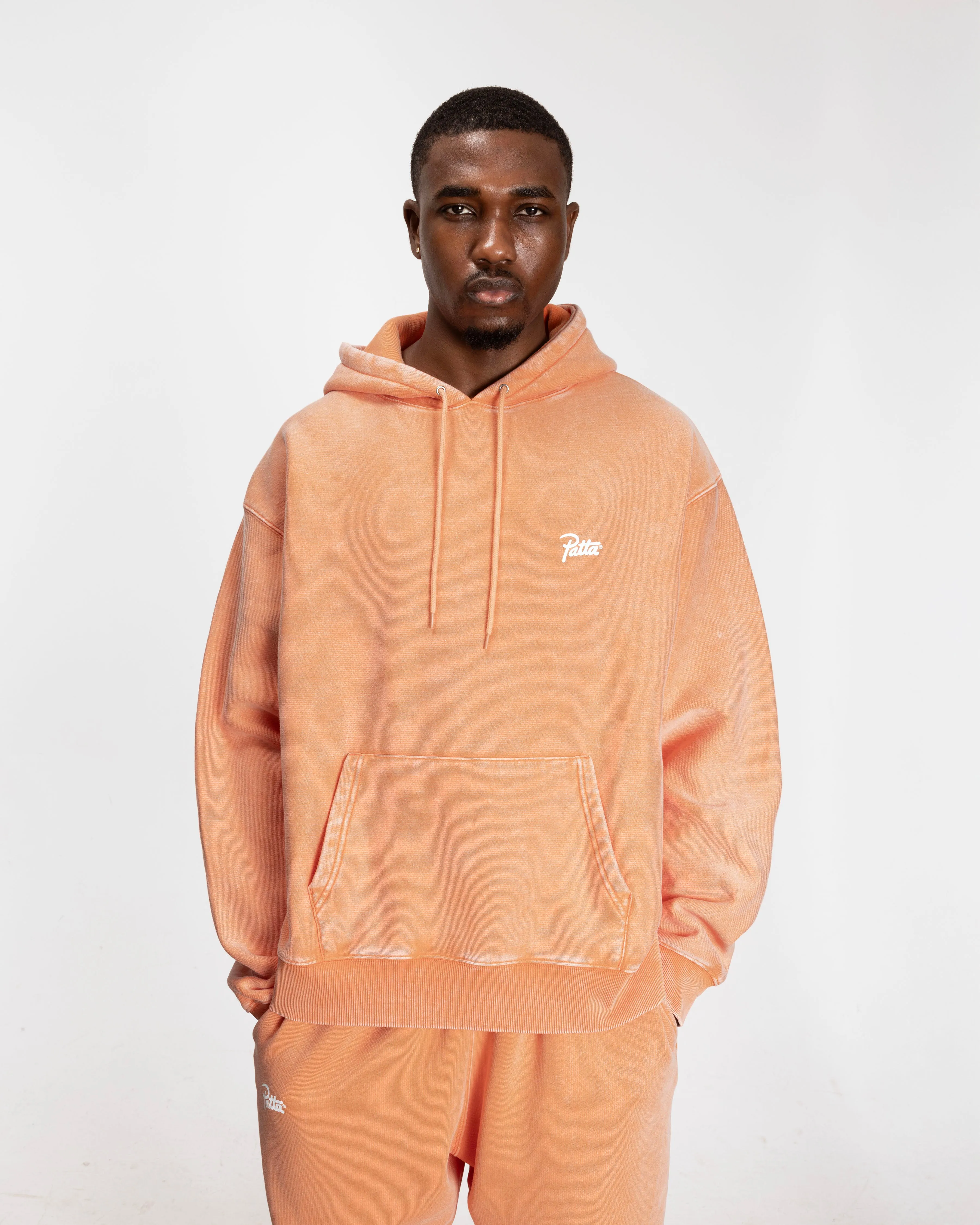 Patta Classic Washed Hooded Sweater (Melon) sold by Patta product image thumbnail 4