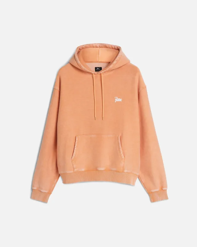 Patta Classic Washed Hooded Sweater (Melon) made by Patta
