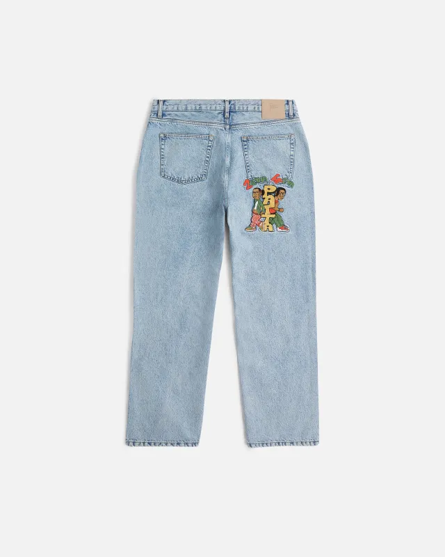 Patta 2Getha4Eva Denim Pants (Light Blue Denim) sold by Patta