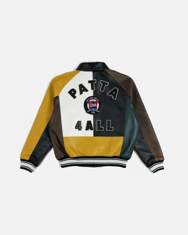 PALACE AVIREX LEATHER JACKET GREY | Parallel