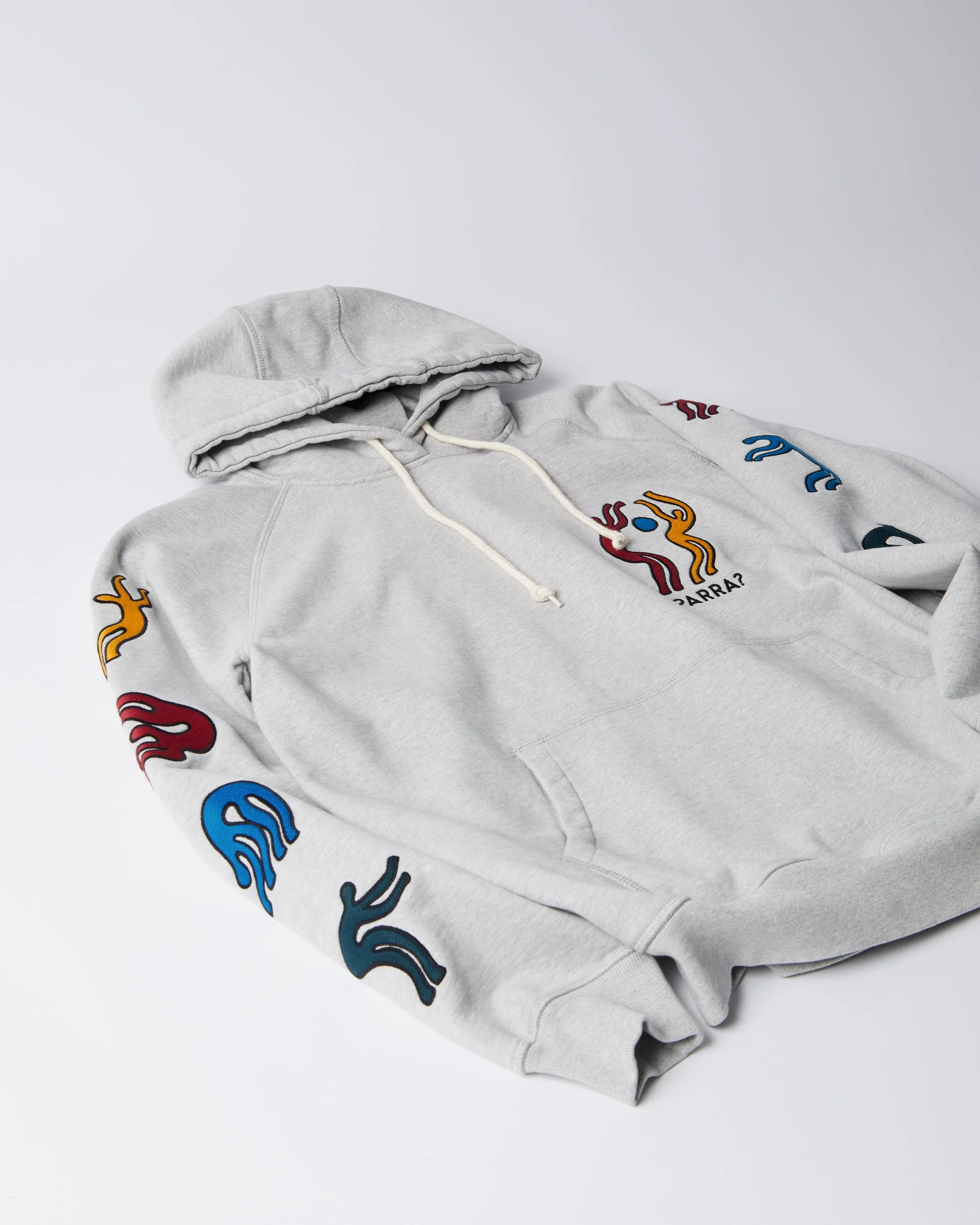 ByParra La Chambre Nuit Hooded Sweatshirt (Heather grey) sold by Patta product image thumbnail 4