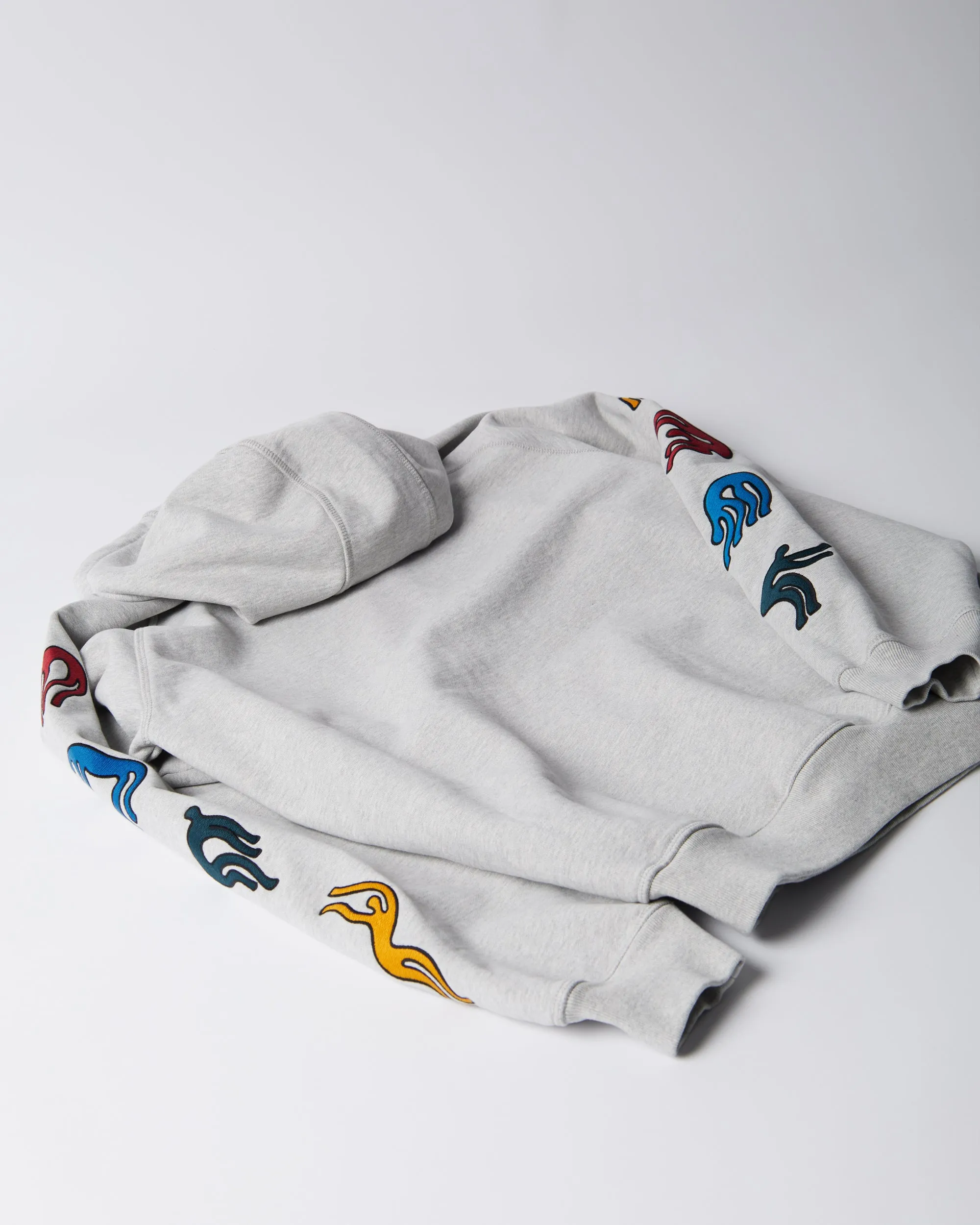 ByParra La Chambre Nuit Hooded Sweatshirt (Heather grey) sold by Patta product image thumbnail 5