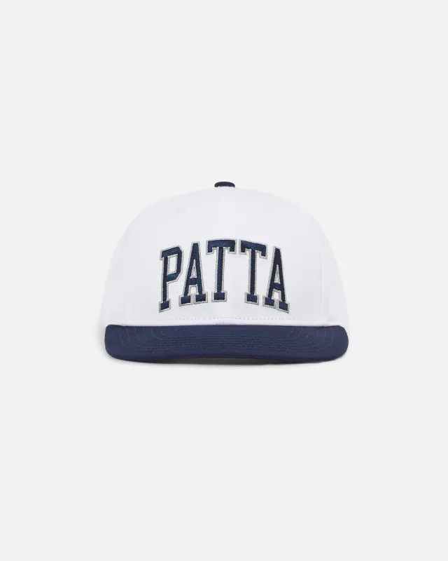 Patta Arc Logo Snapback Cap (White) sold by Patta