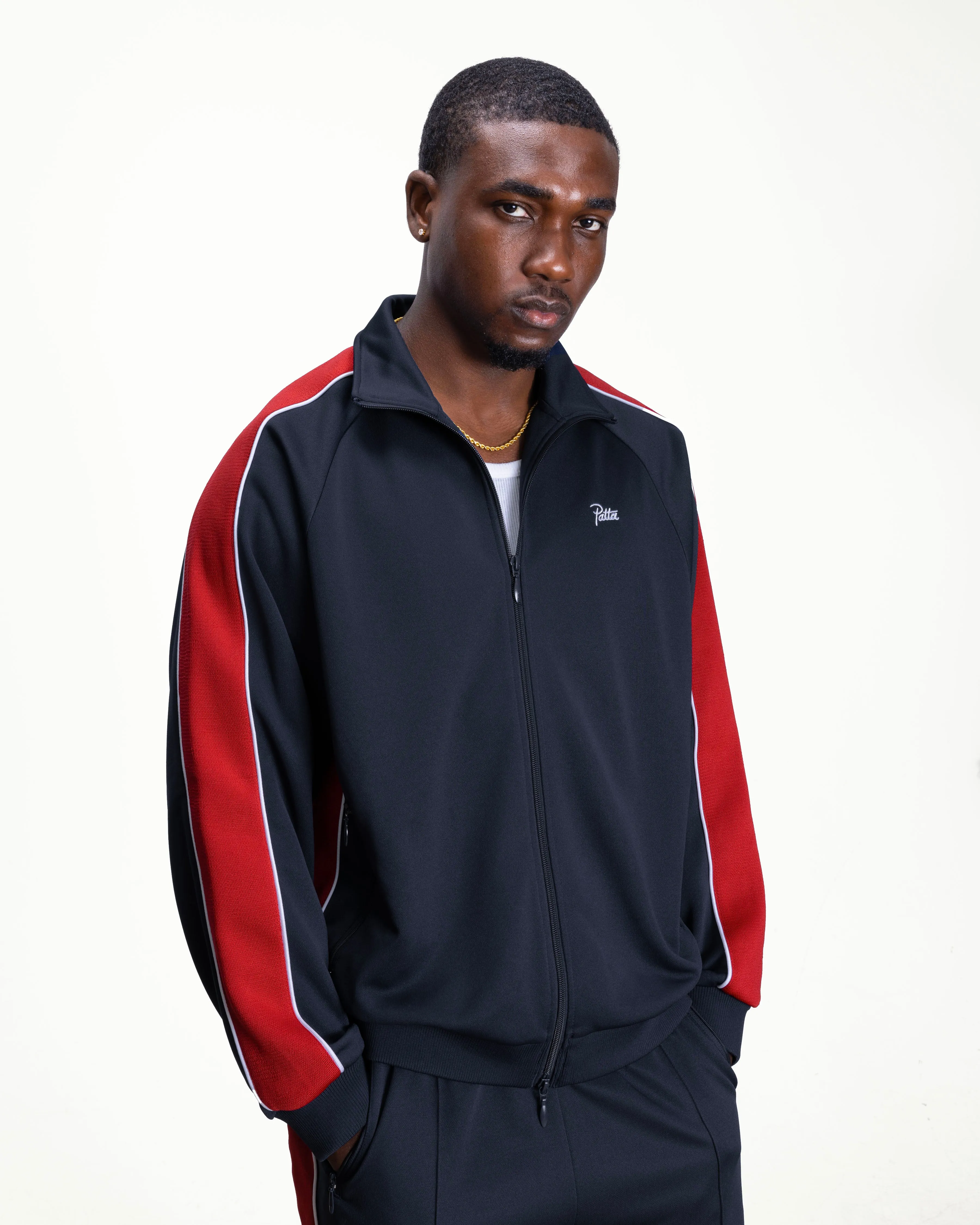 Patta Tricot Track Jacket (Black Iris) sold by Patta product image thumbnail 3