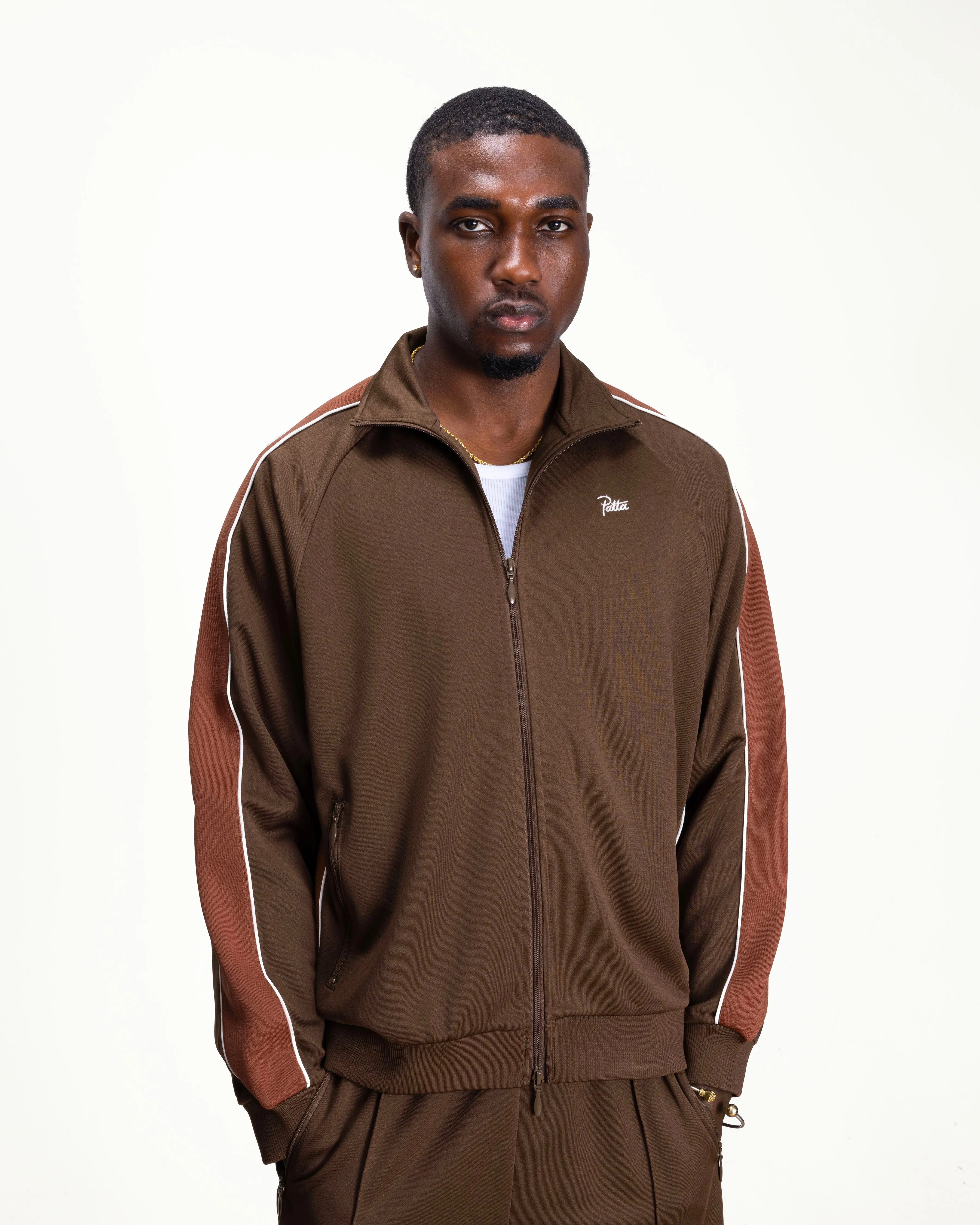 Patta Tricot Track Jacket (Chestnut) sold by Patta product image thumbnail 3