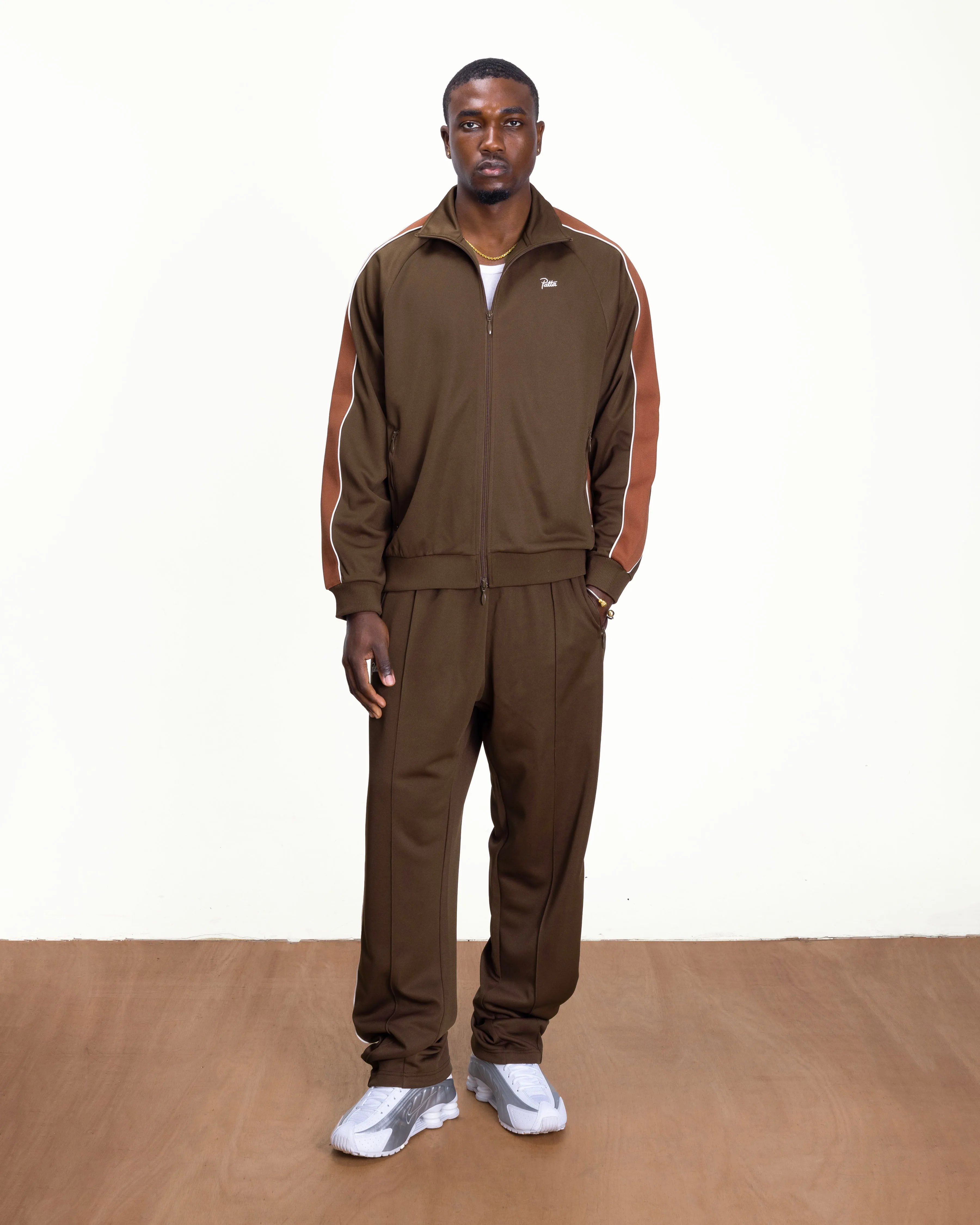 Patta Tricot Track Jacket (Chestnut) sold by Patta product image thumbnail 4