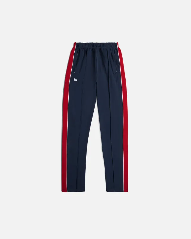 Patta Tricot Straight Track Pants (Black Iris) sold by Patta