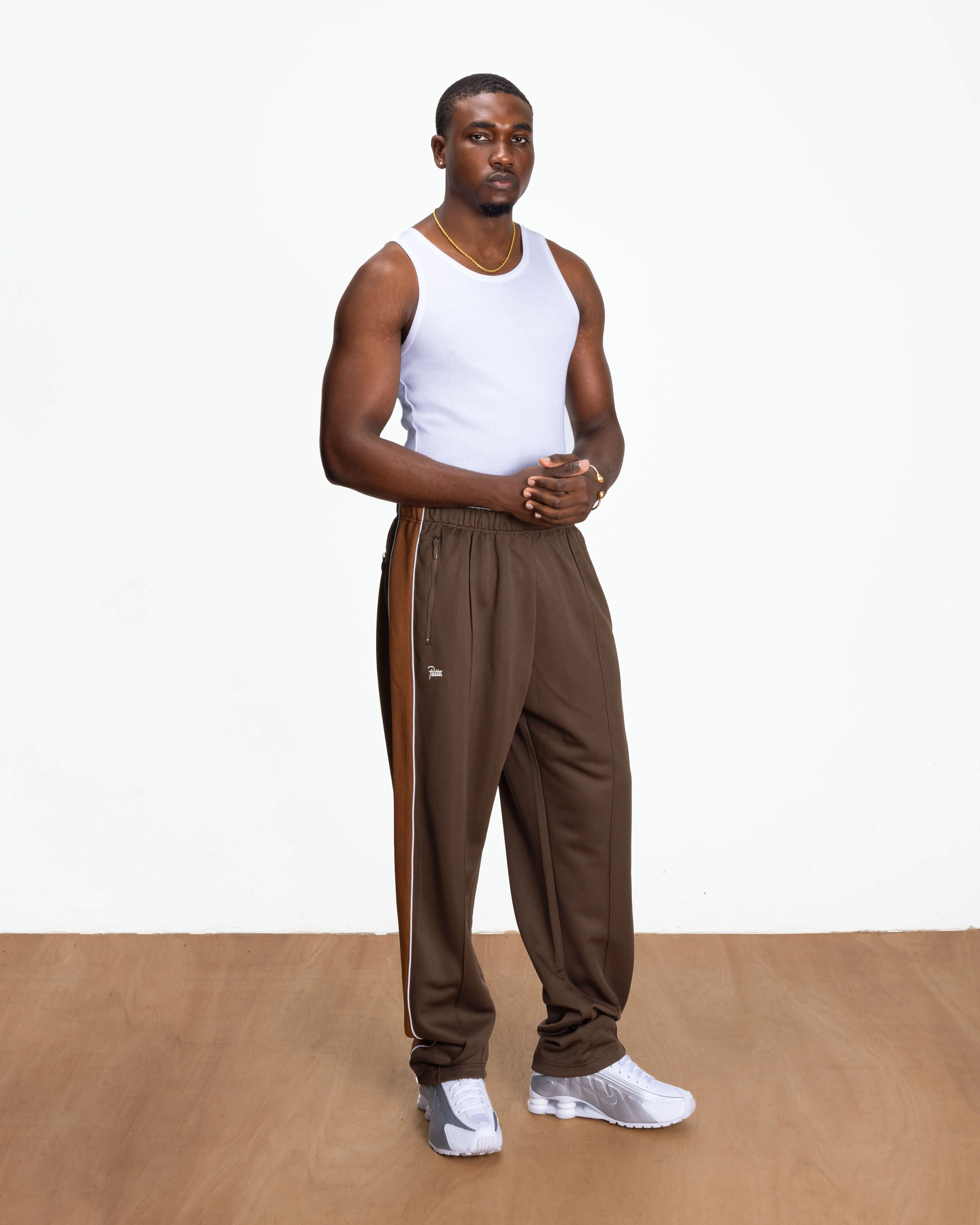 Patta Tricot Straight Track Pants (Chestnut) sold by Patta product image thumbnail 3