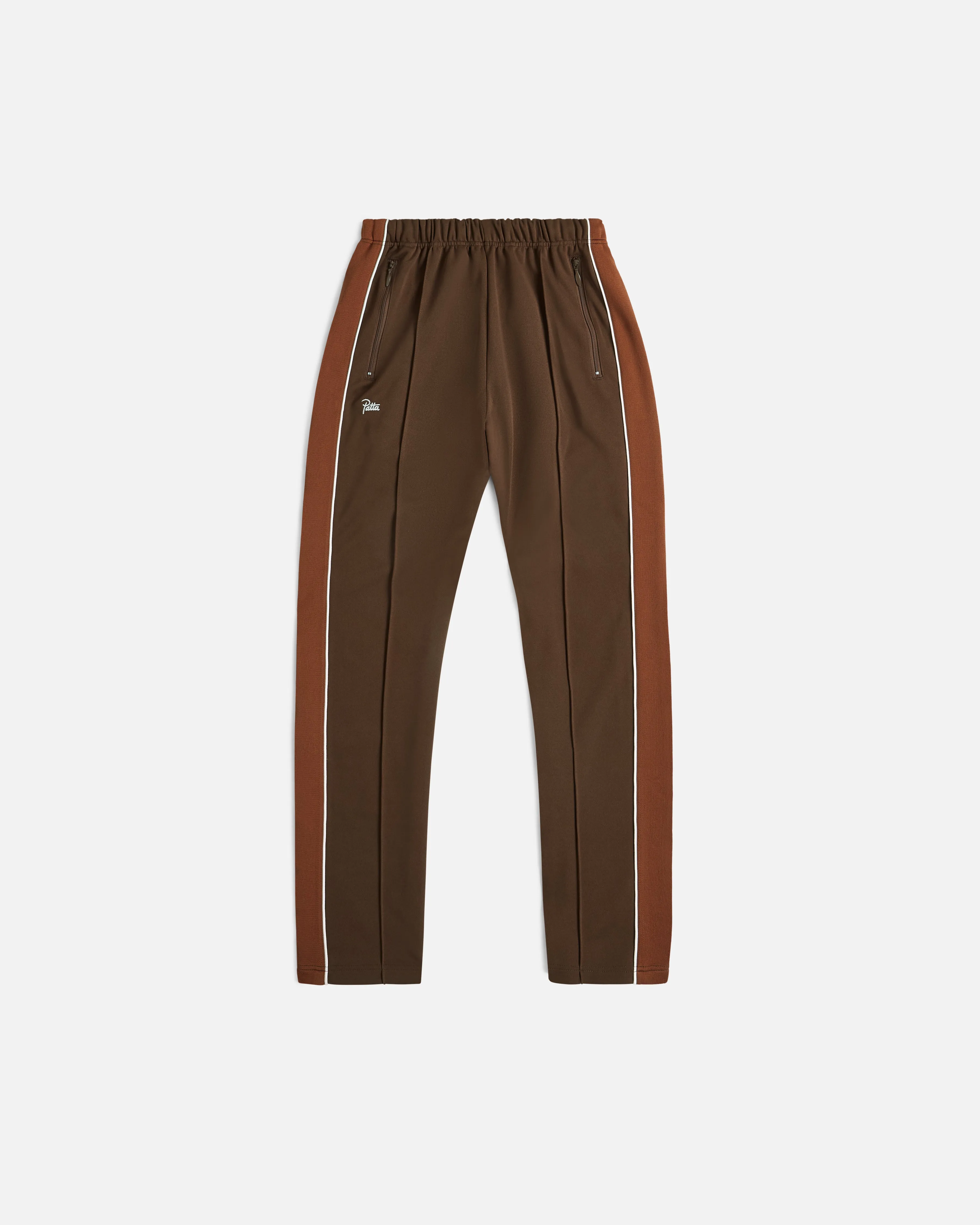 Patta Tricot Straight Track Pants (Chestnut) sold by Patta