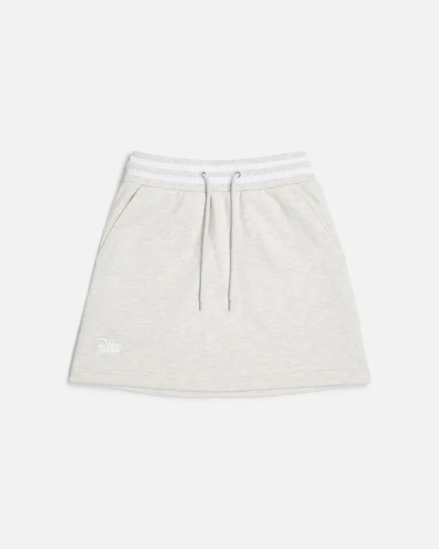 Patta Femme Lounge Skirt (Light Melange Grey) sold by Patta