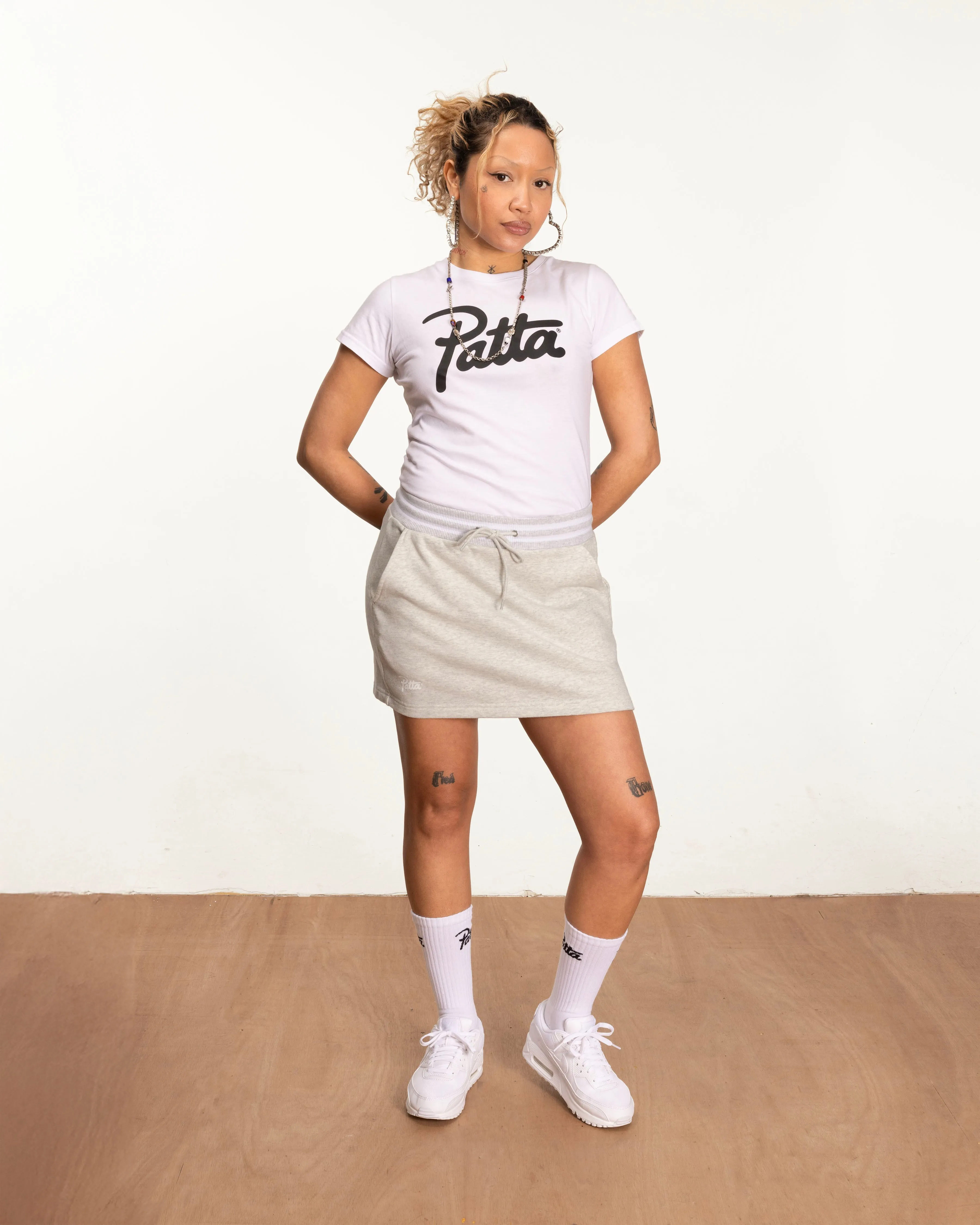 Patta Femme Lounge Skirt (Light Melange Grey) sold by Patta product image thumbnail 3