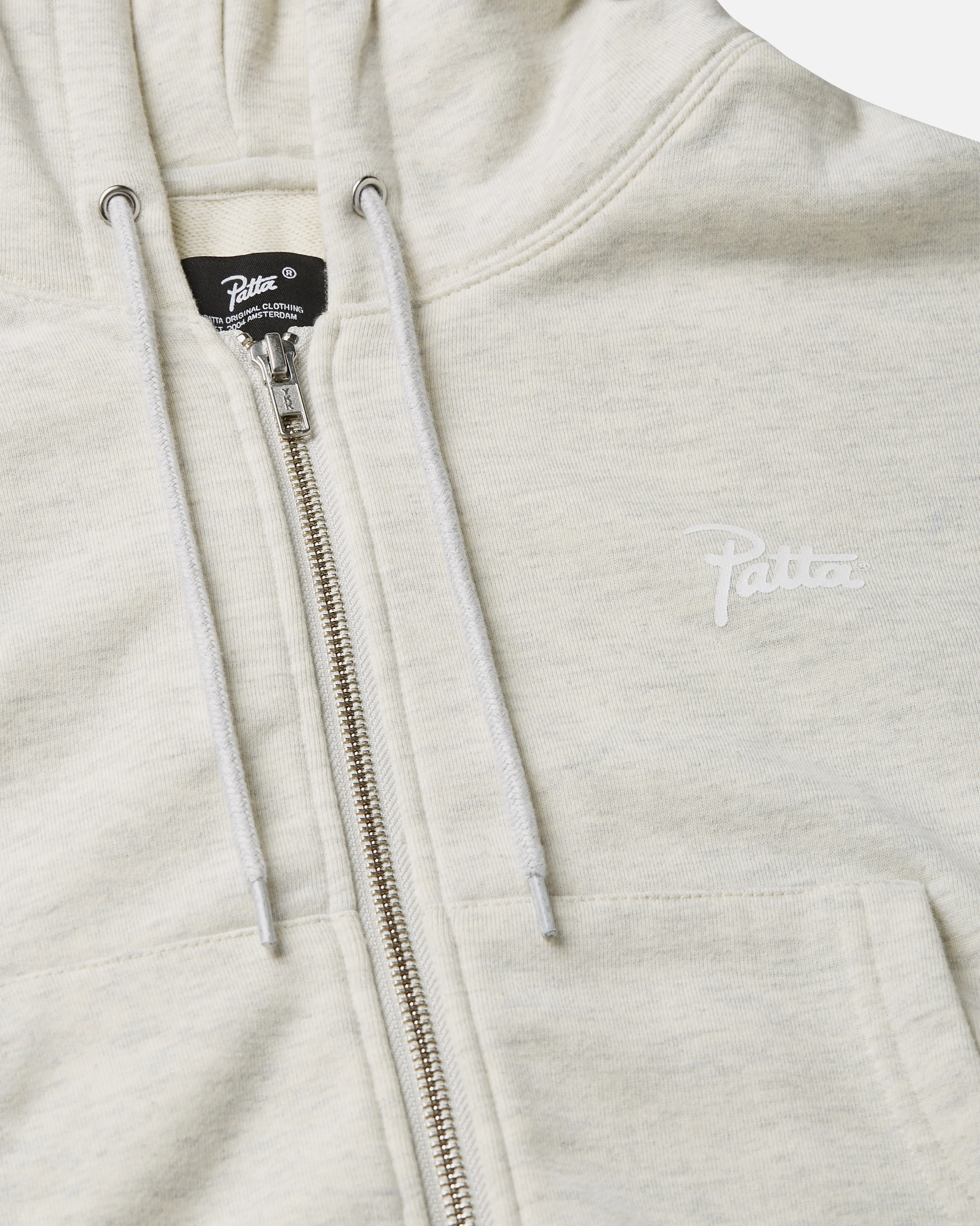 Patta Femme Lounge Zip-Up Hooded Sweater (Light Melange Grey) sold by Patta product image thumbnail 5