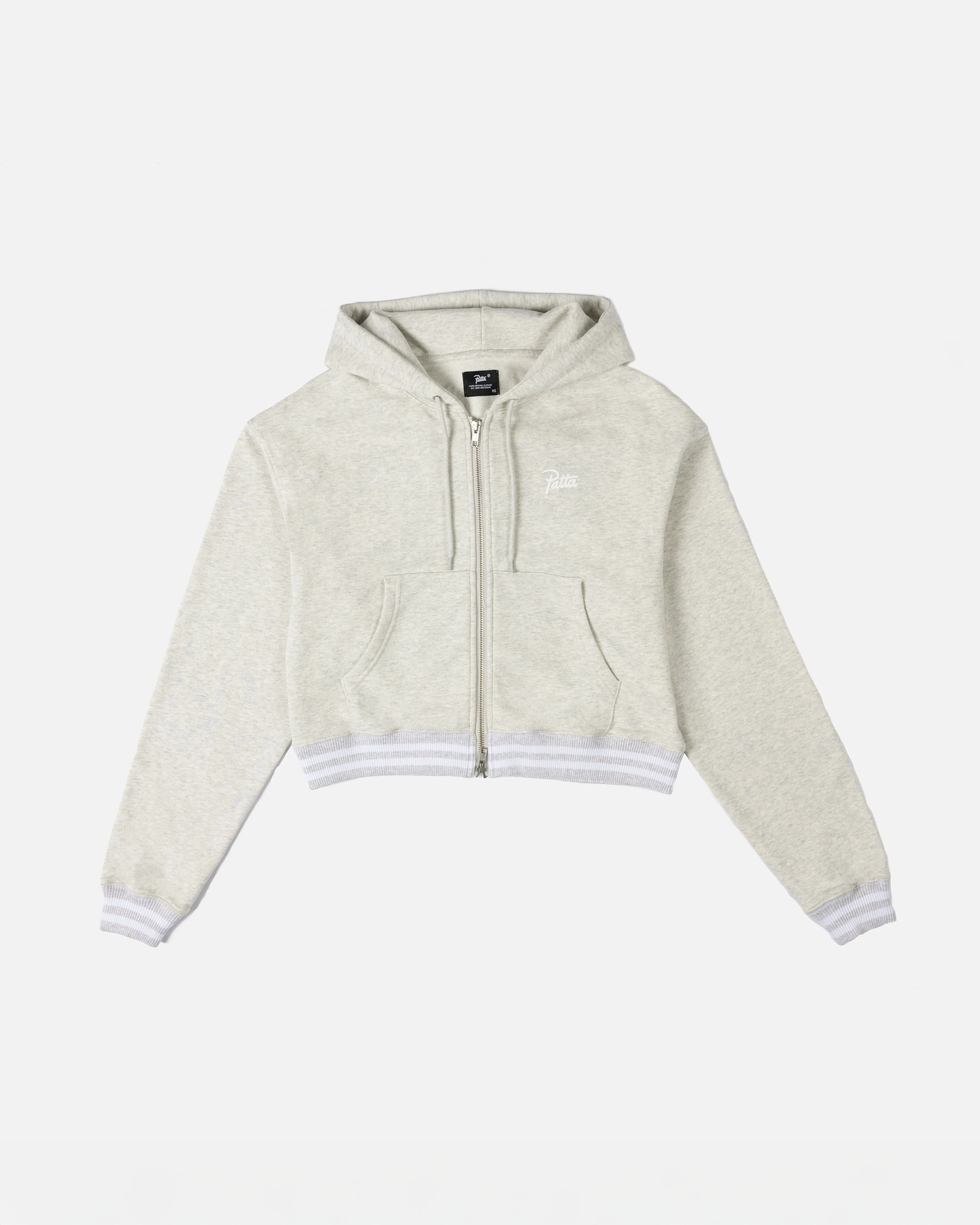 Patta Femme Lounge Zip-Up Hooded Sweater (Light Melange Grey) sold by Patta