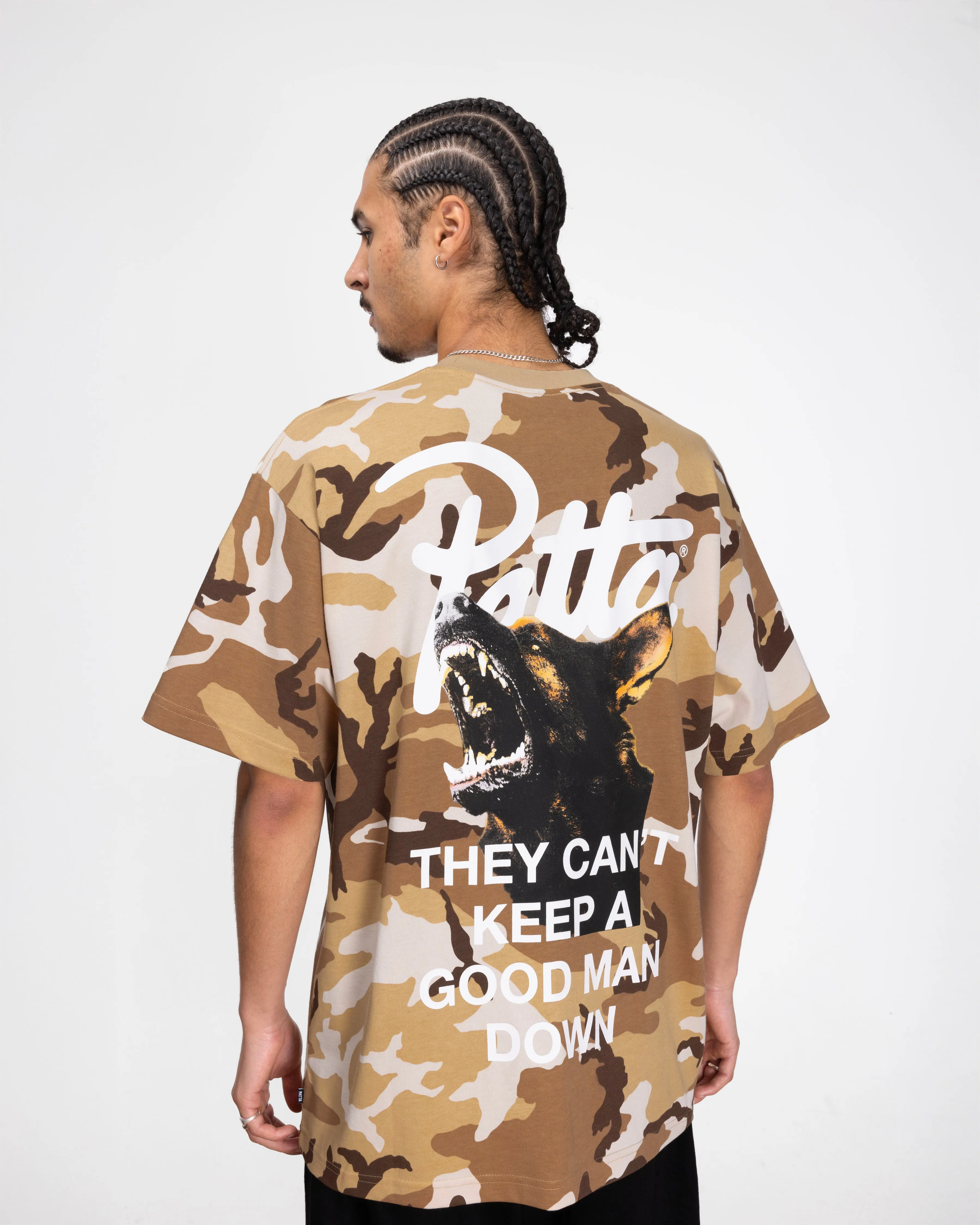 Patta Bark Woodland Camo T-Shirt - Sand Dollar sold by Patta product image thumbnail 3