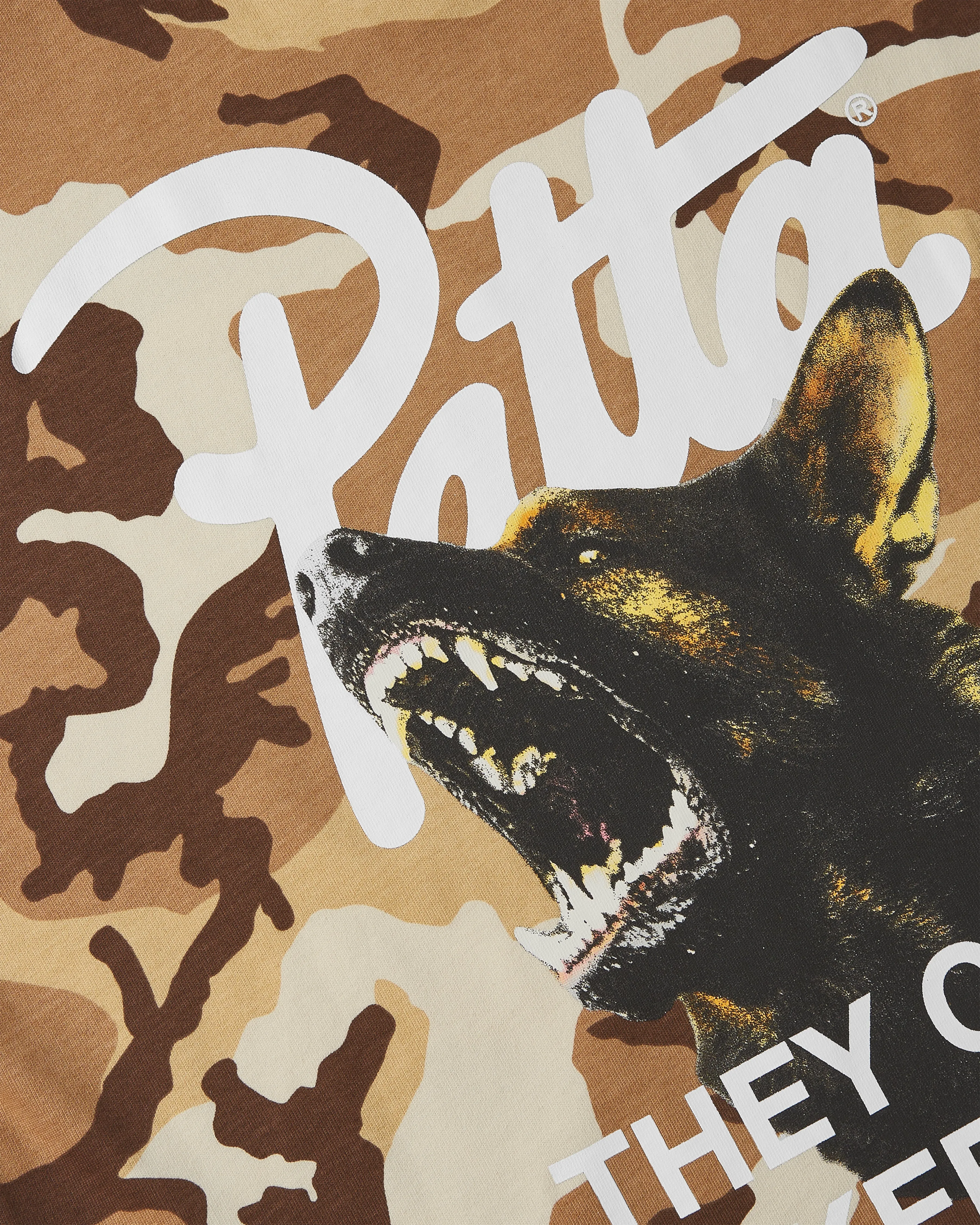 Patta Bark Woodland Camo T-Shirt - Sand Dollar sold by Patta product image thumbnail 5