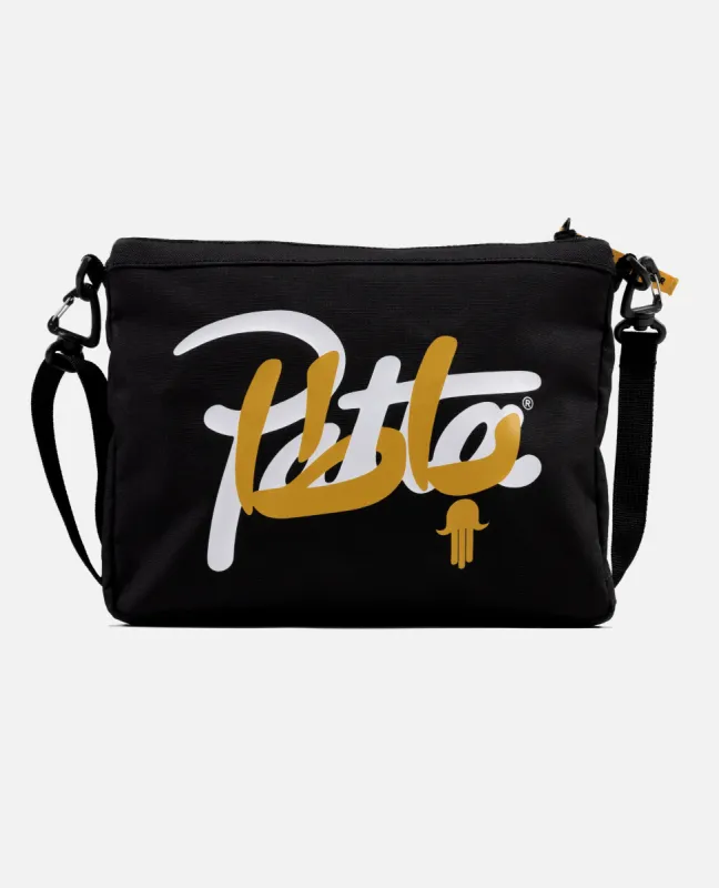 Patta x Andy Wahloo (Hassan Hajjaj) Shoulder Bag (Black) sold by Patta