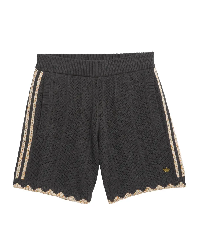 adidas Clot Crochet Shorts by Edison Chen 'Carbon' made by Adidas