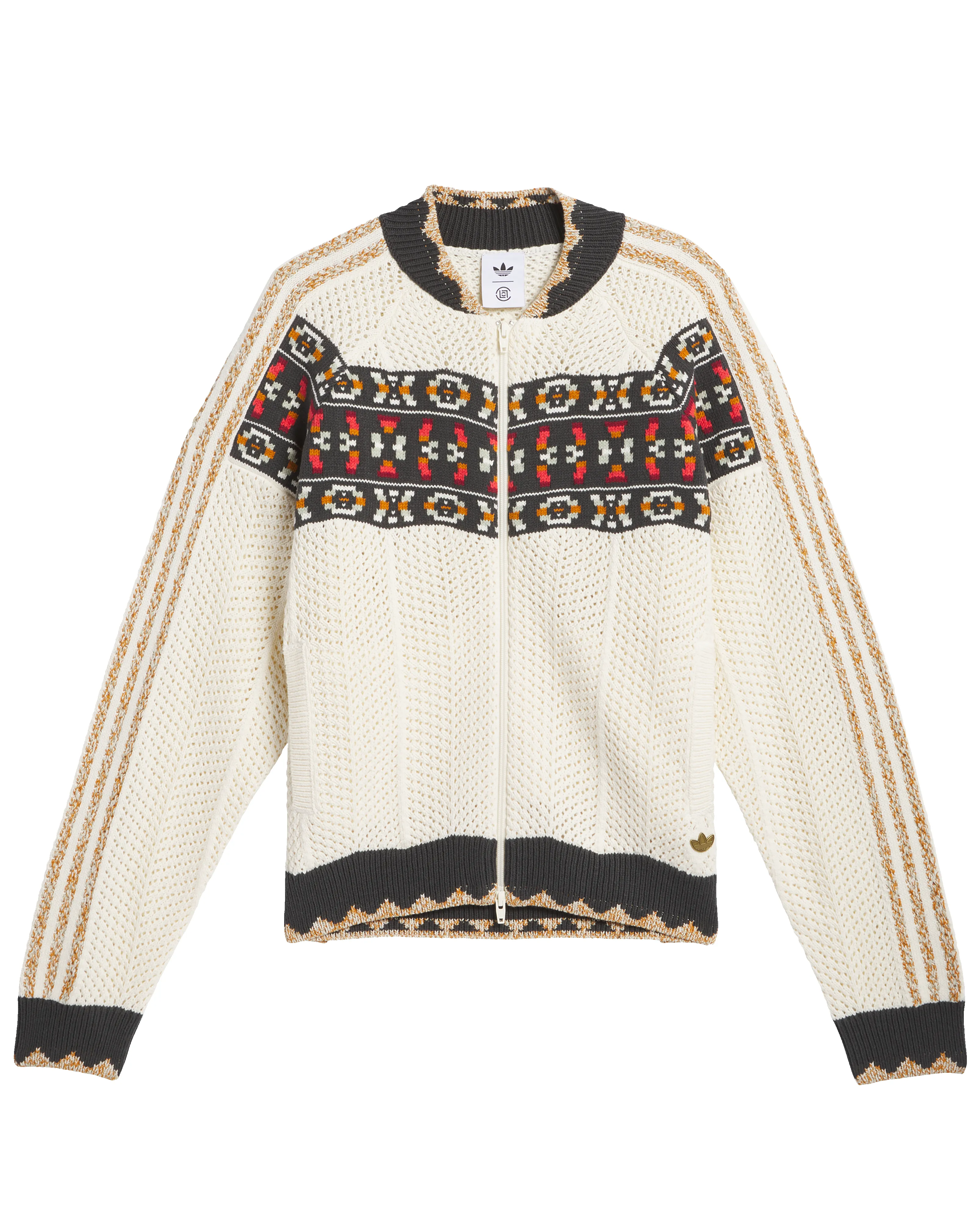 adidas Clot Crochet SST Track Top by Edison Chen 'Cream White' sold by Patta