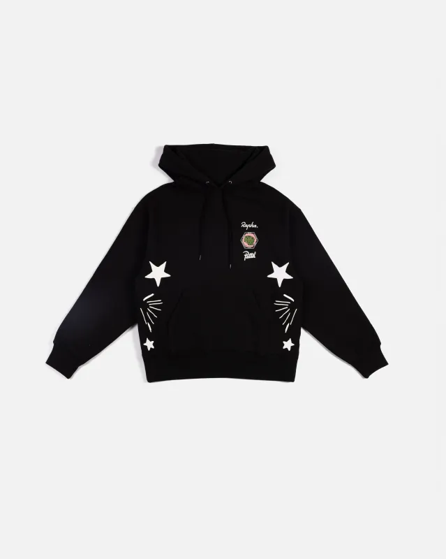 Patta Cycling Team x Rapha Hooded Sweater (Black) sold by Patta