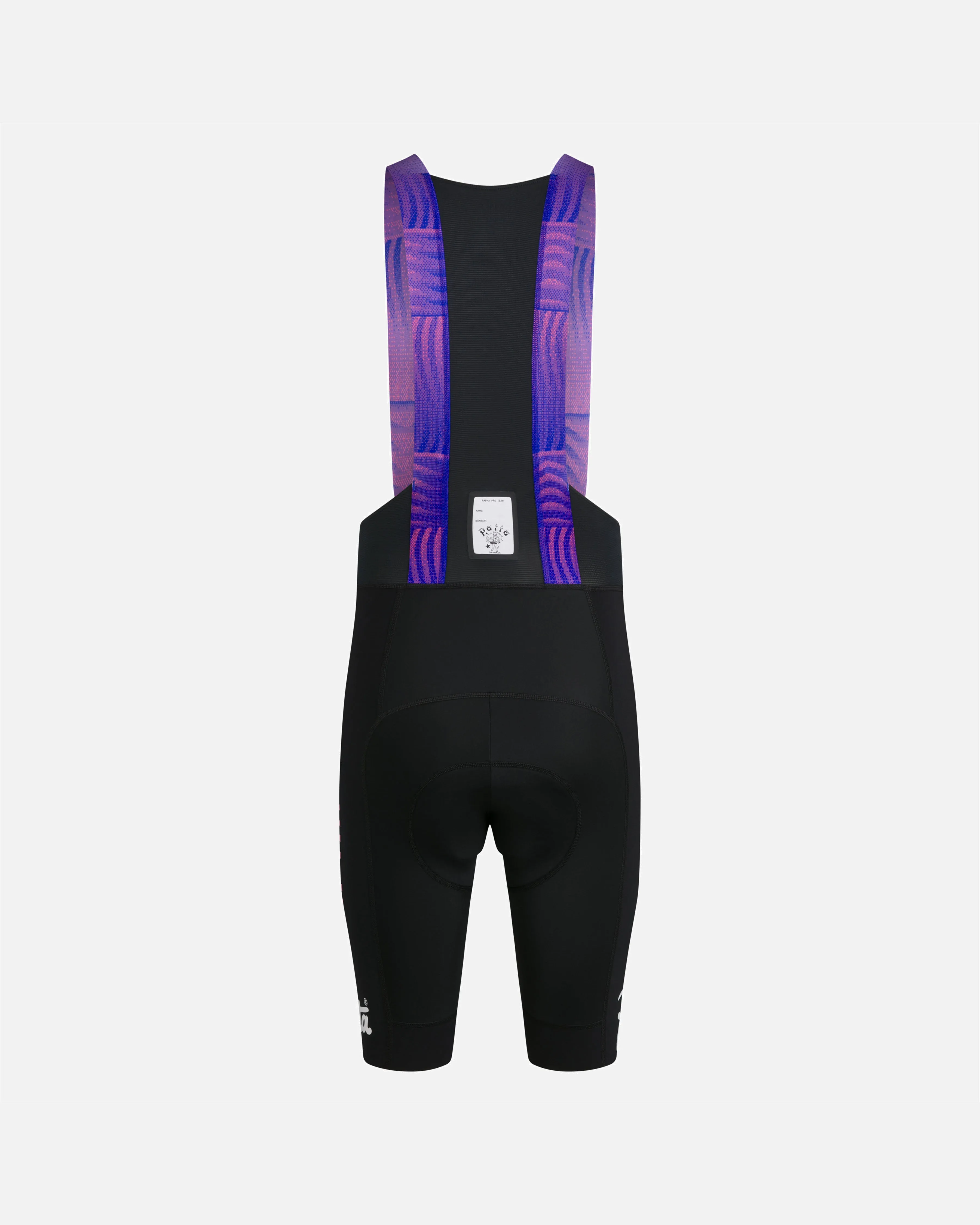 Patta x Rapha Men's Pro Team Bib Shorts (Flamingo Pink/Royal Blue/Black) sold by Patta product image thumbnail 3