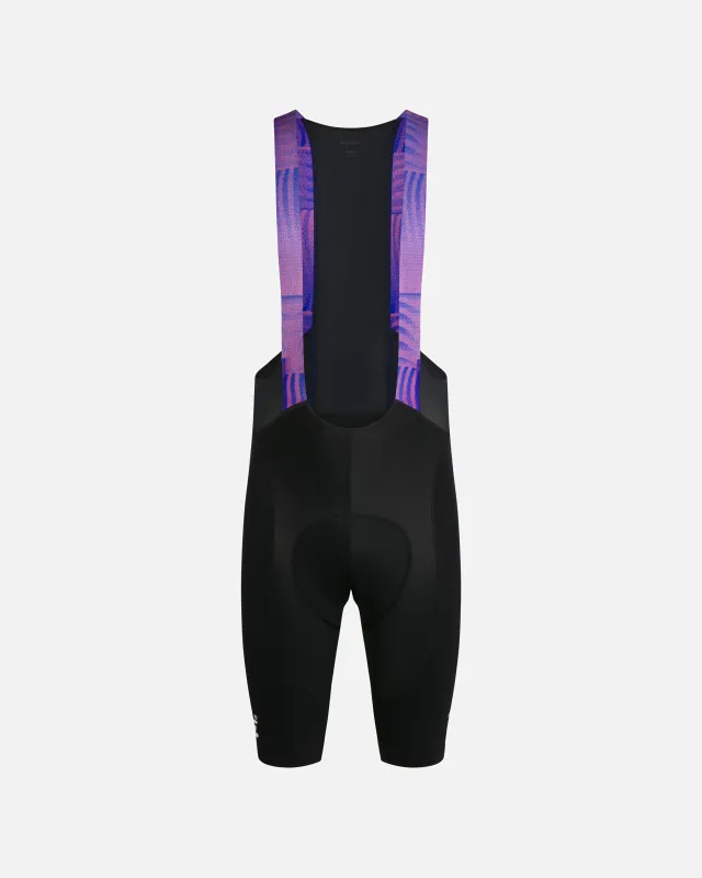 Patta x Rapha Men's Pro Team Bib Shorts (Flamingo Pink/Royal Blue/Black) sold by Patta