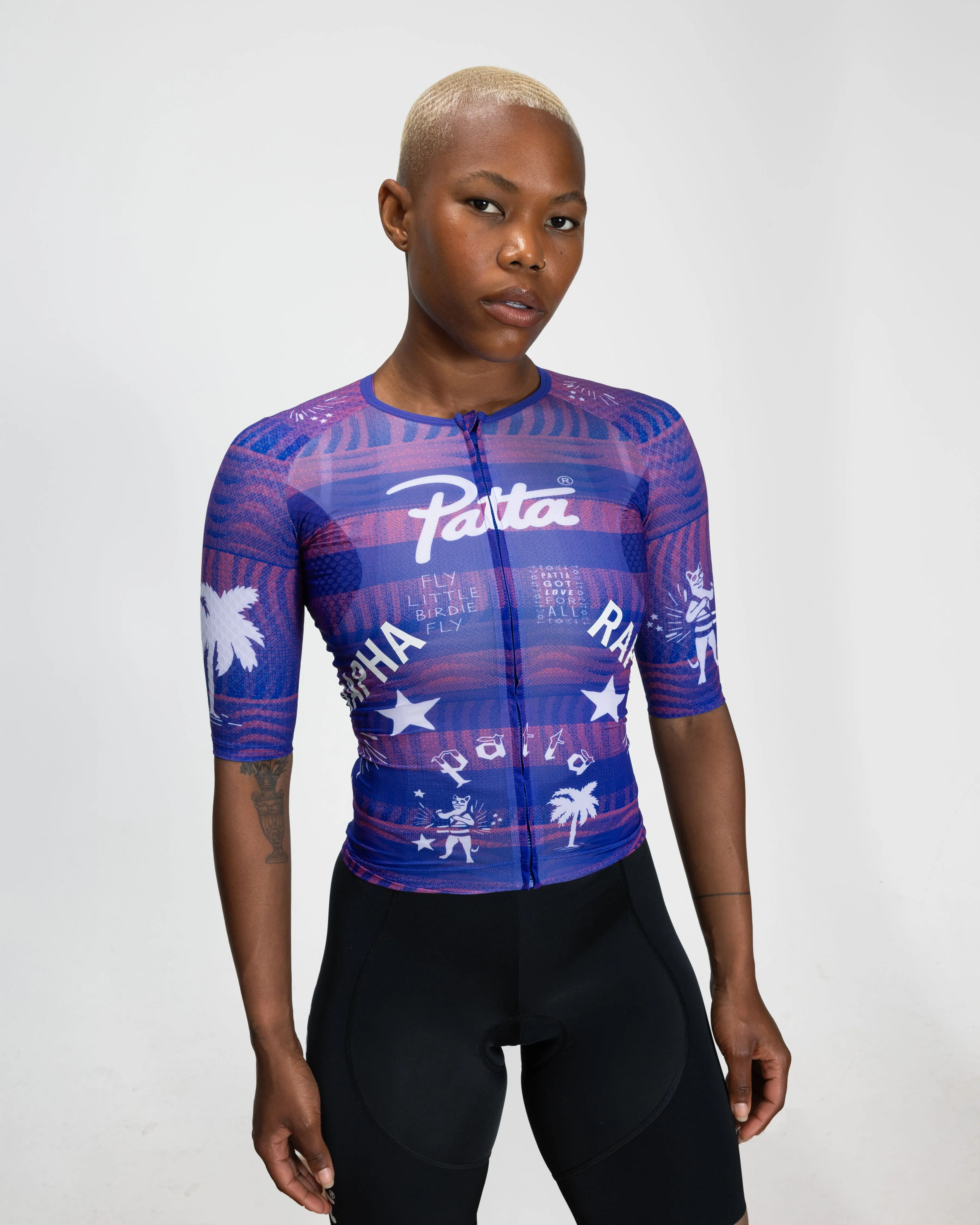 Patta x Rapha Women's Pro Team Aero Jersey (Flamingo Pink/Royal Blue) sold by Patta product image thumbnail 5