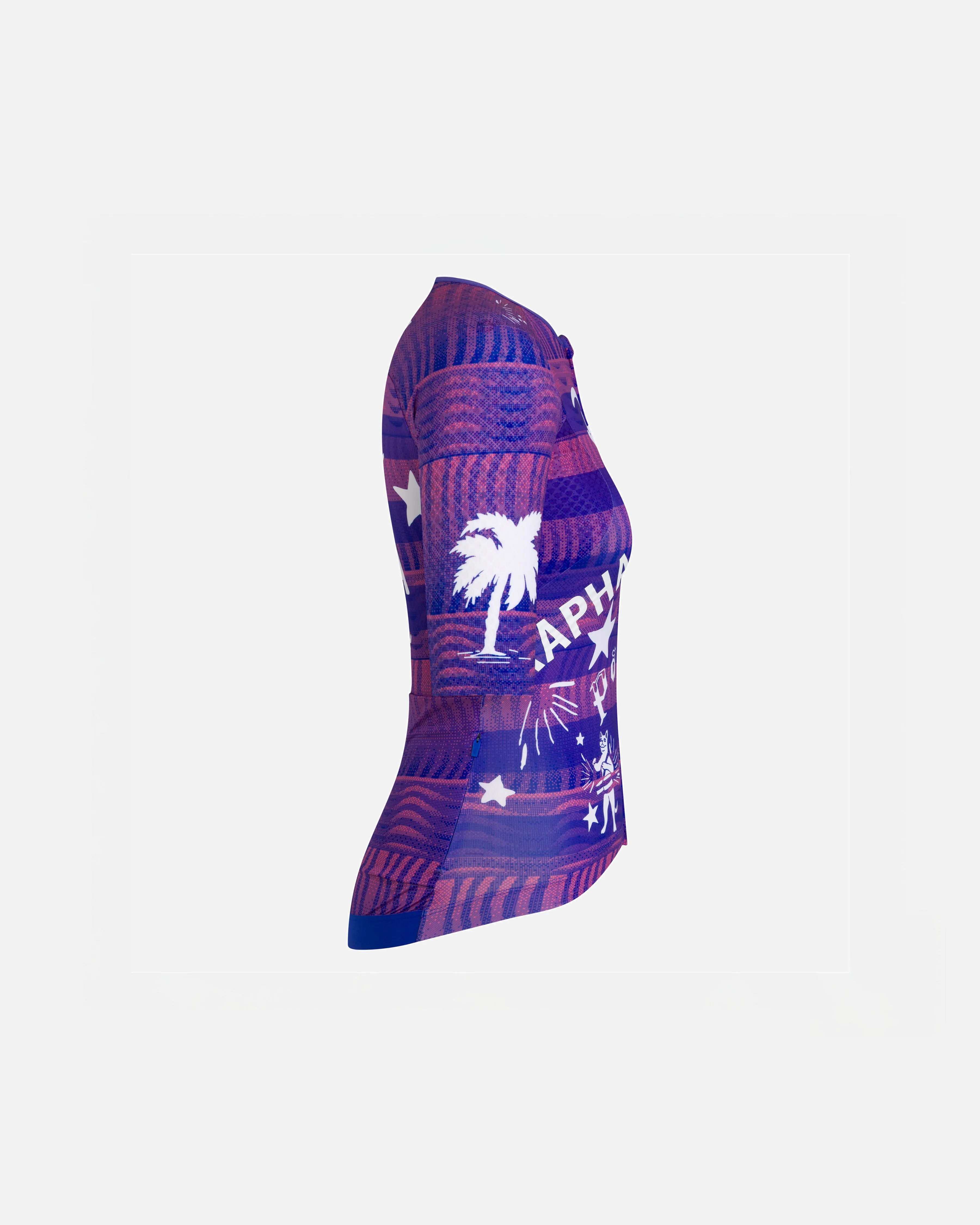 Patta x Rapha Women's Pro Team Aero Jersey (Flamingo Pink/Royal Blue) sold by Patta product image thumbnail 3