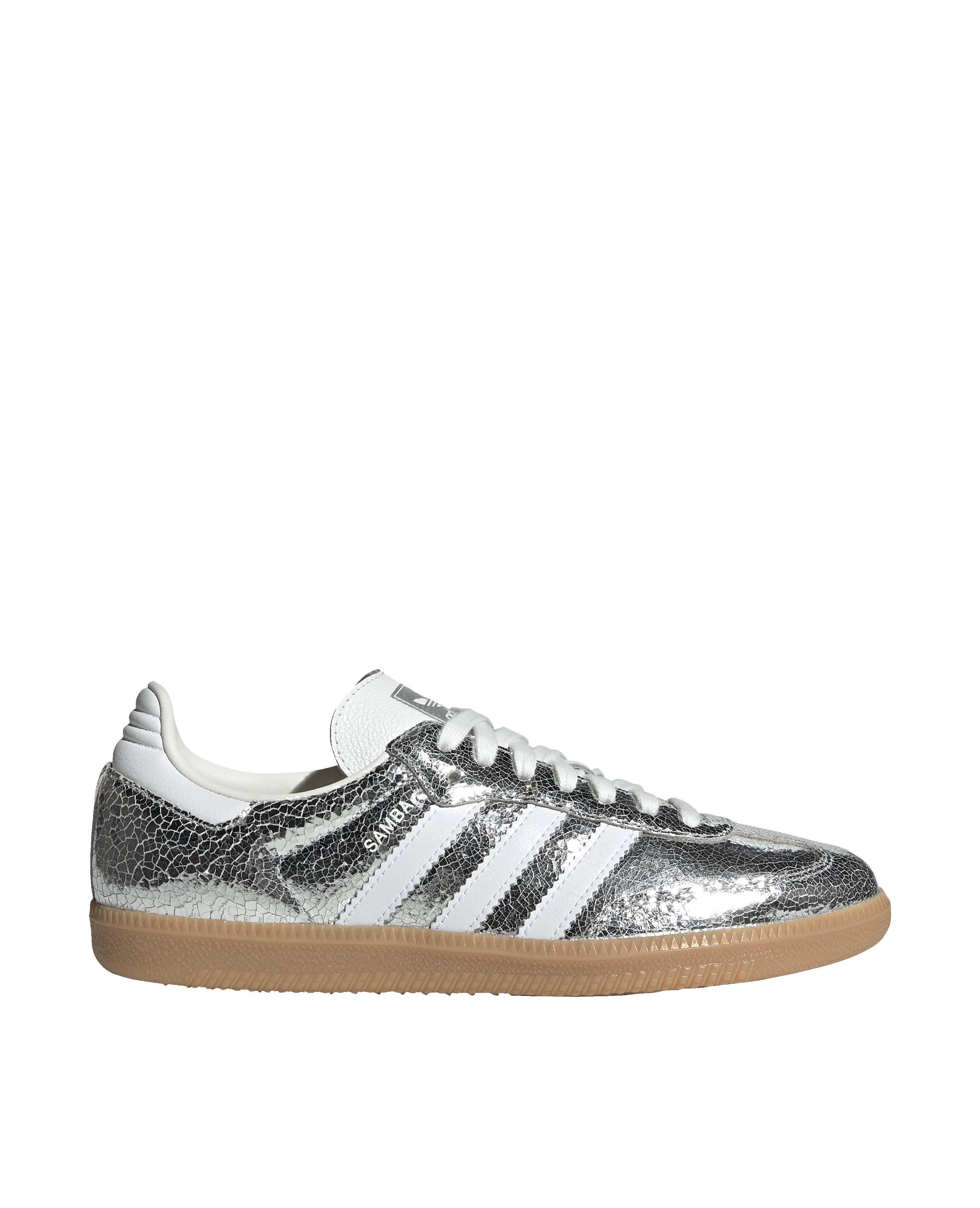 adidas Samba OG WMNS (Silver Metallic/Cloud White/Core White) sold by Patta