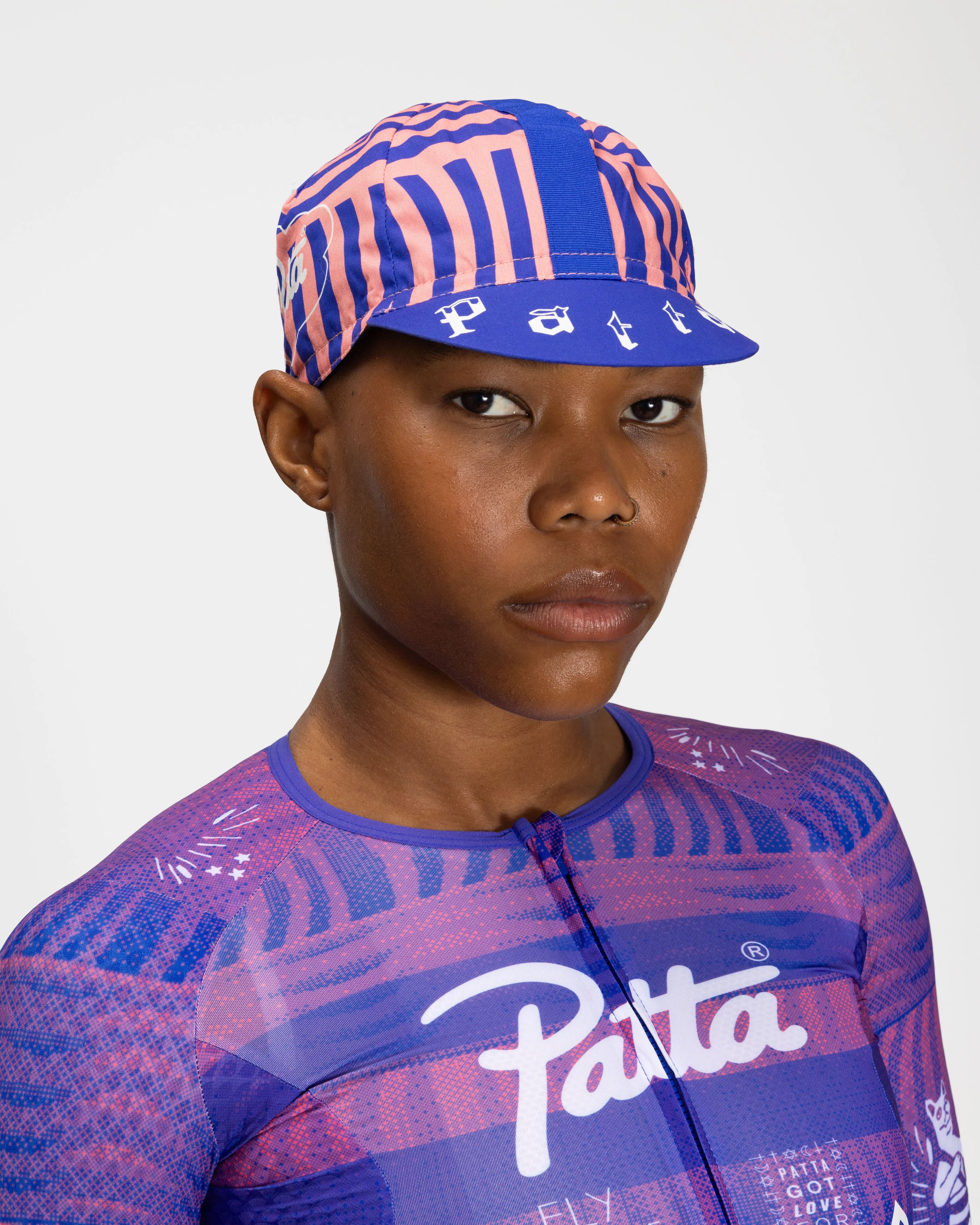 Patta x Rapha Cap II (Flamingo Pink/Royal Blue) sold by Patta product image thumbnail 3