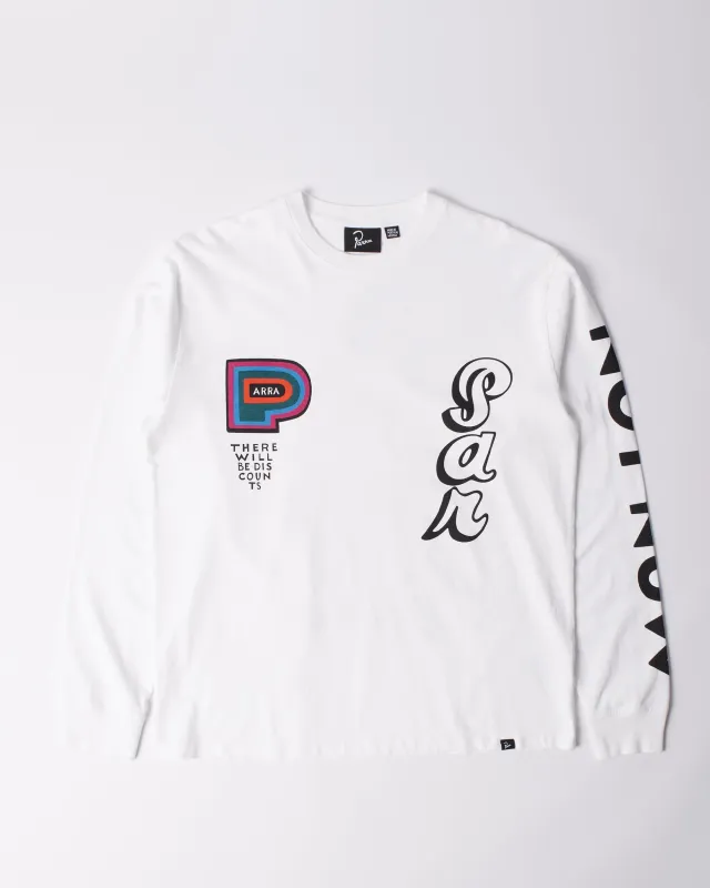 ByParra There Will Be Not Long Sleeve t-shirt(White) sold by Patta