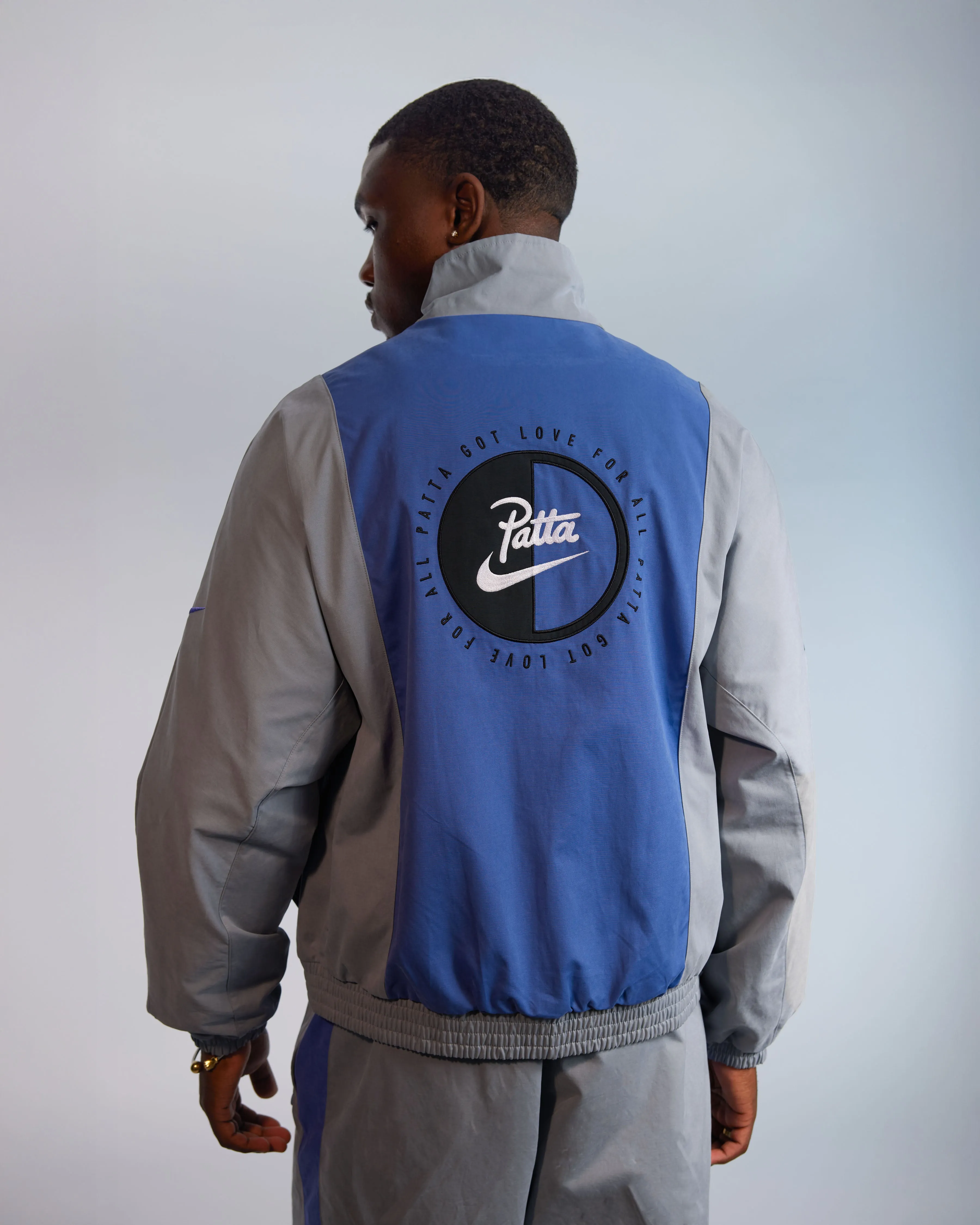 Patta x Nike NRG Track Jacket (Patricle Grey/Sapphire) sold by Patta product image thumbnail 5