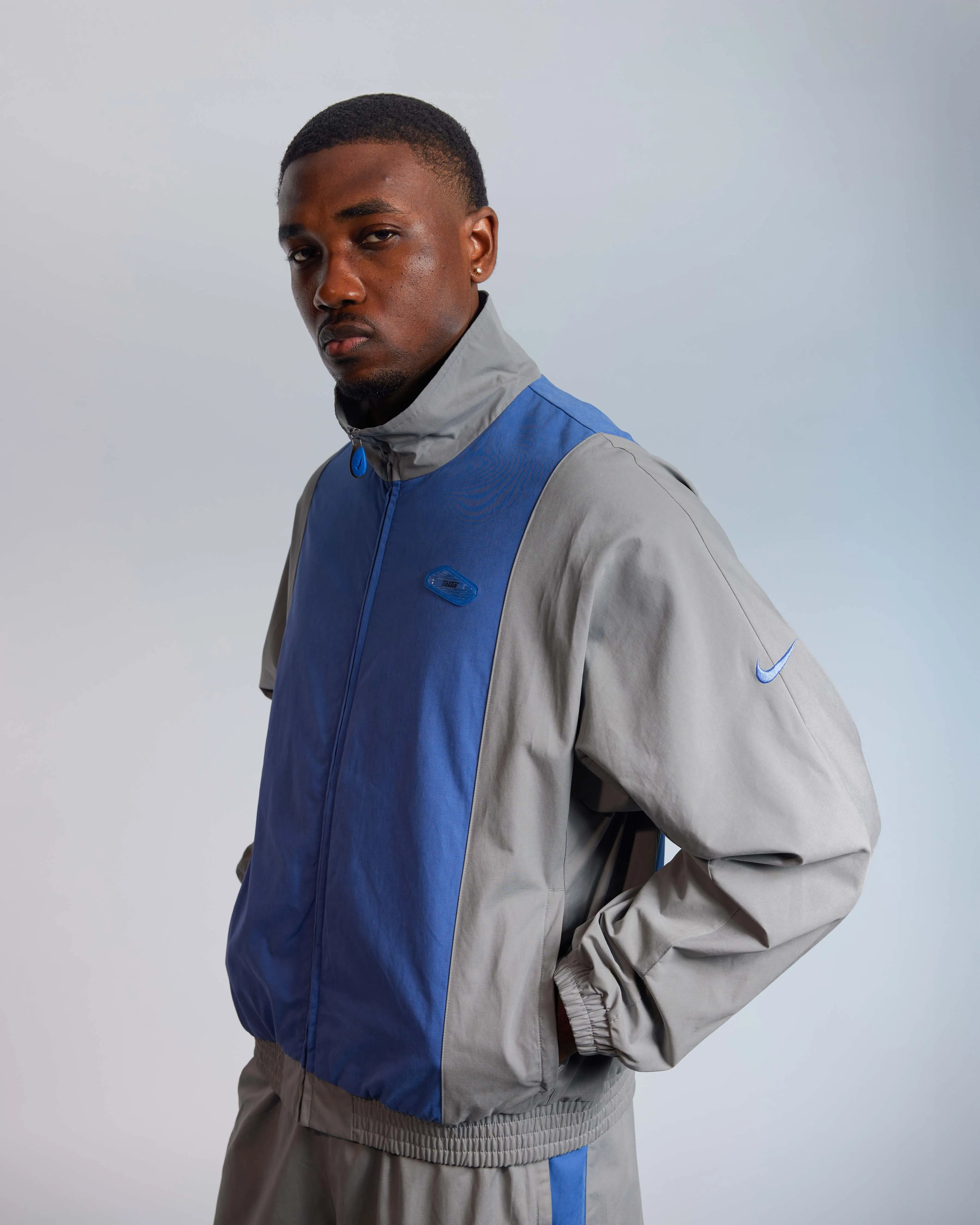 Patta x Nike NRG Track Jacket (Patricle Grey/Sapphire) sold by Patta product image thumbnail 4