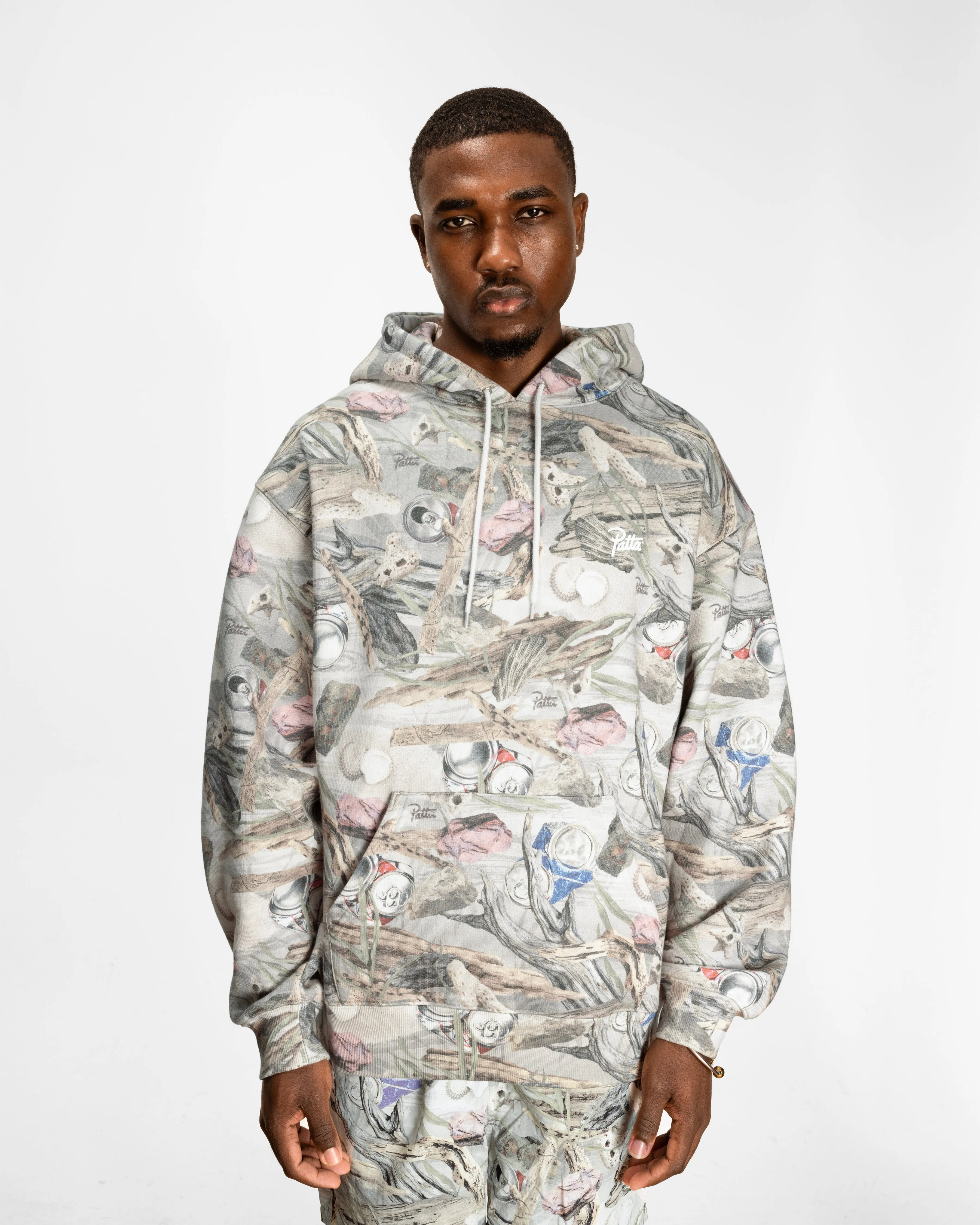 Patta Beach Print Boxy Hooded Sweater (EA) sold by Patta product image thumbnail 4