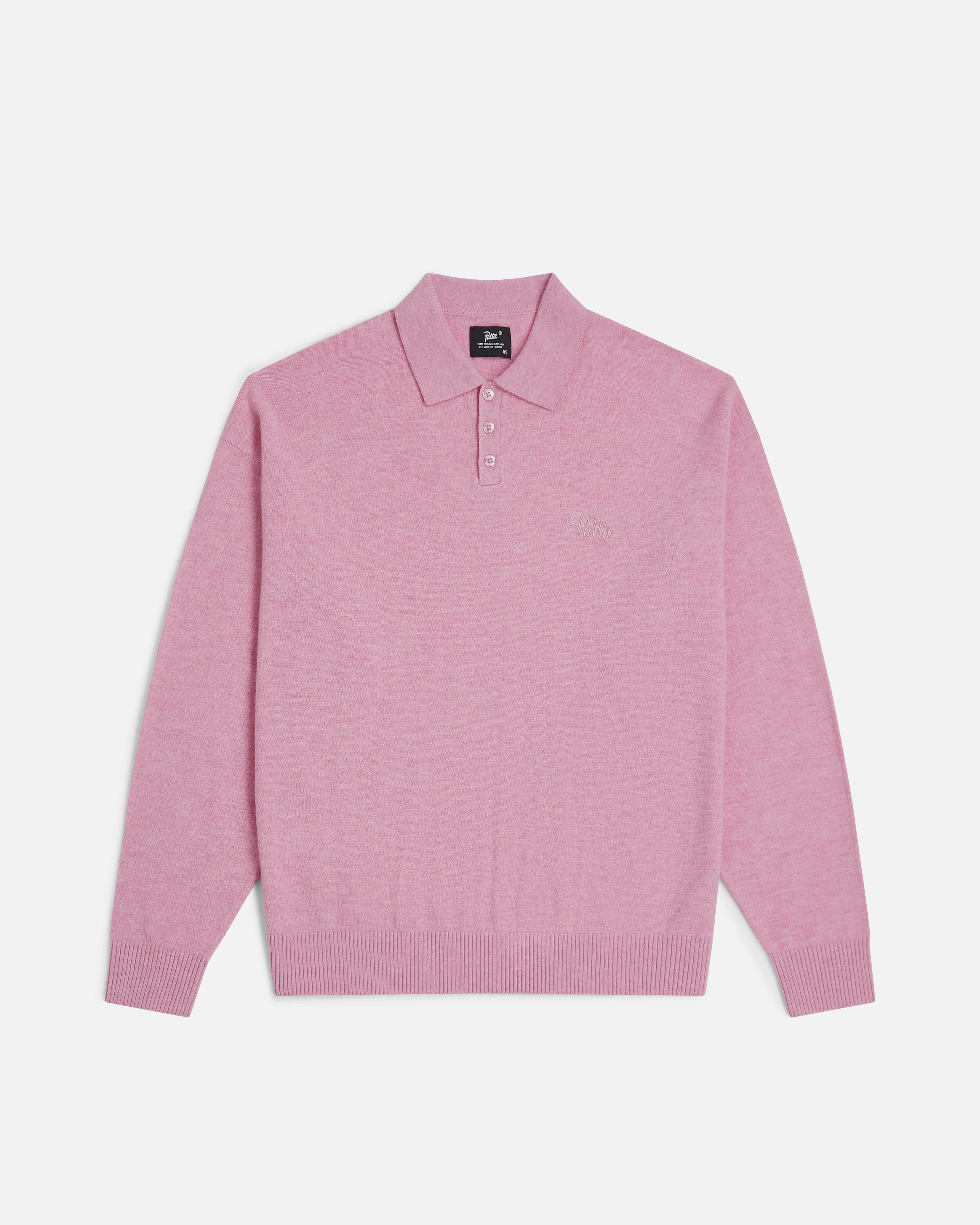Patta Knitted Wool Longsleeve Polo Shirt (EA) sold by Patta