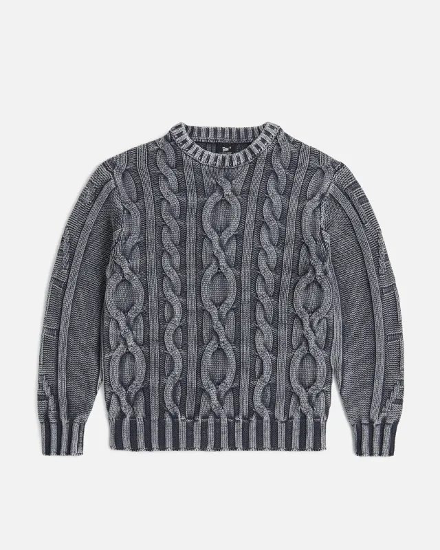 Patta Cable Knitted Cold Dye Jumper (EA) sold by Patta